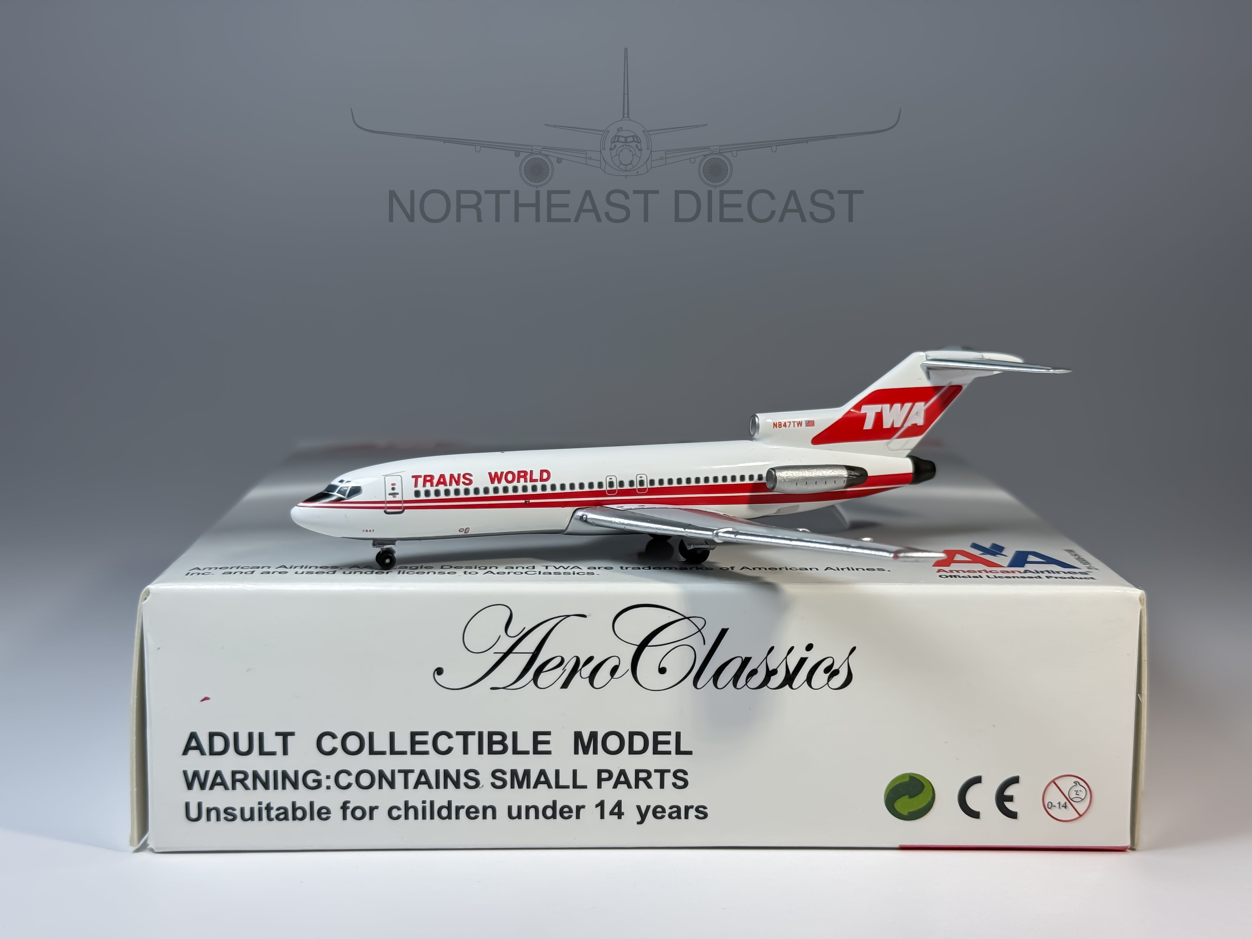 Trans World Airlines (TWA) Boeing 727-100 1:400 Aeroclassics N847TW (ACN847TW)