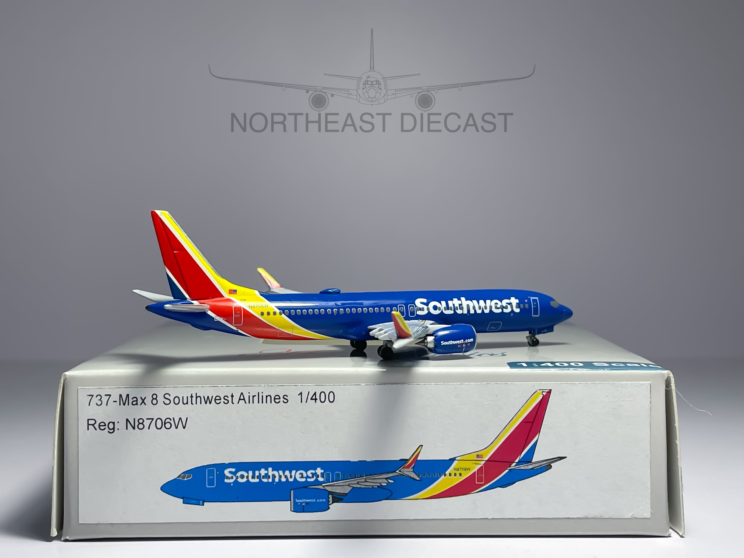 Southwest Airlines Boeing 737 MAX 8 1:400 Aeroclassics N8706W (ACN8706W)