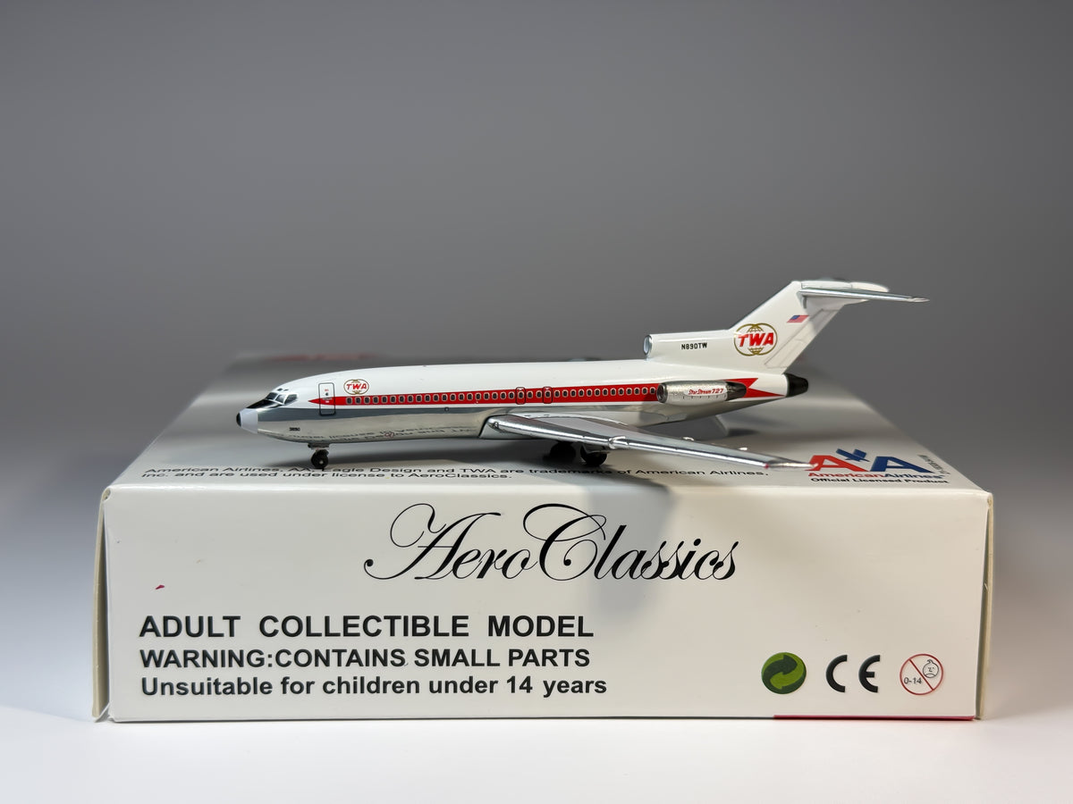TWA Trans World Airlines Boeing 727-100 1:400 Aeroclassics N890TW (ACN890TW)