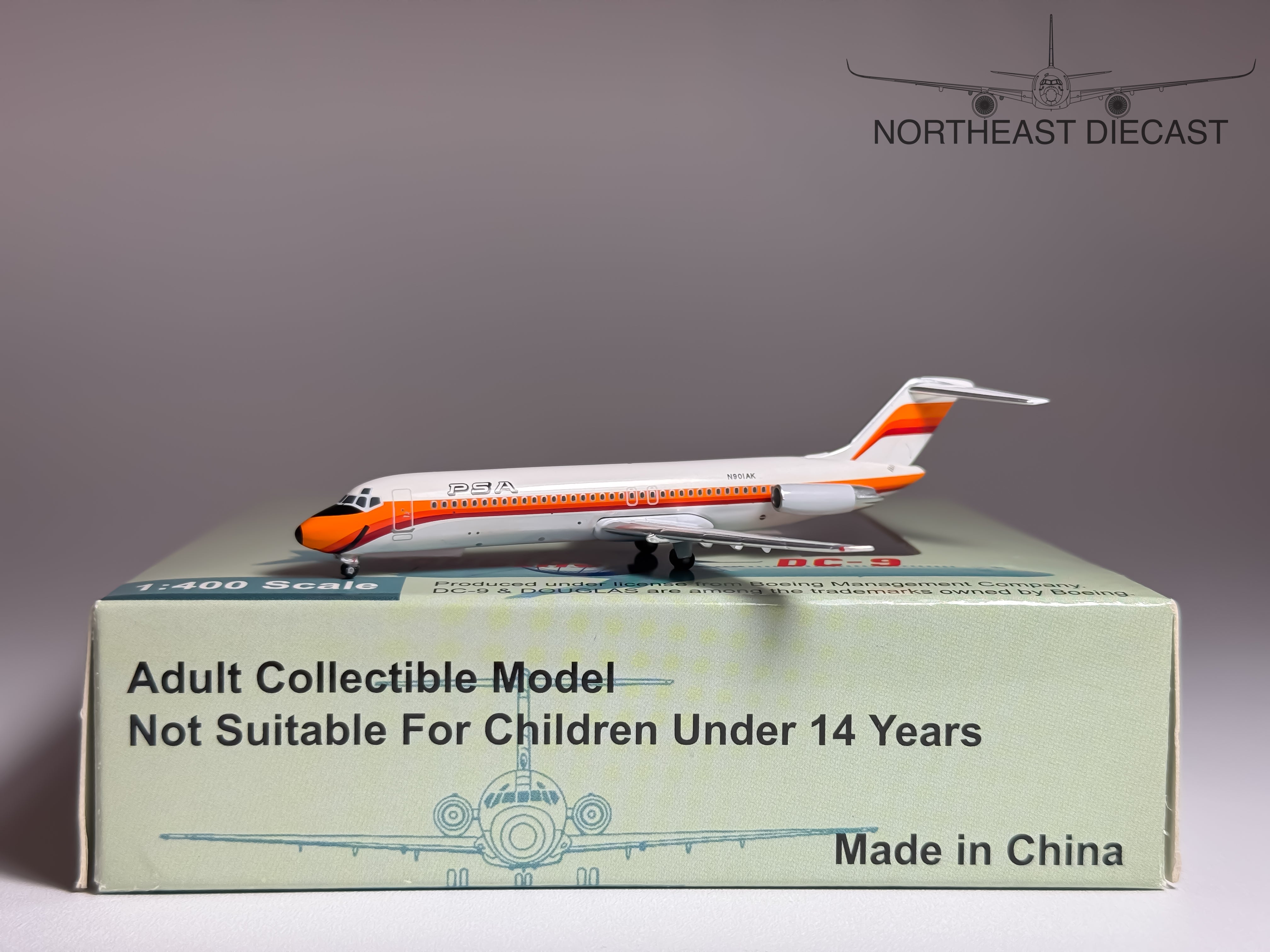 PSA Douglas DC-9-30 1:400 Aeroclassics N901AK (ACN901AK)