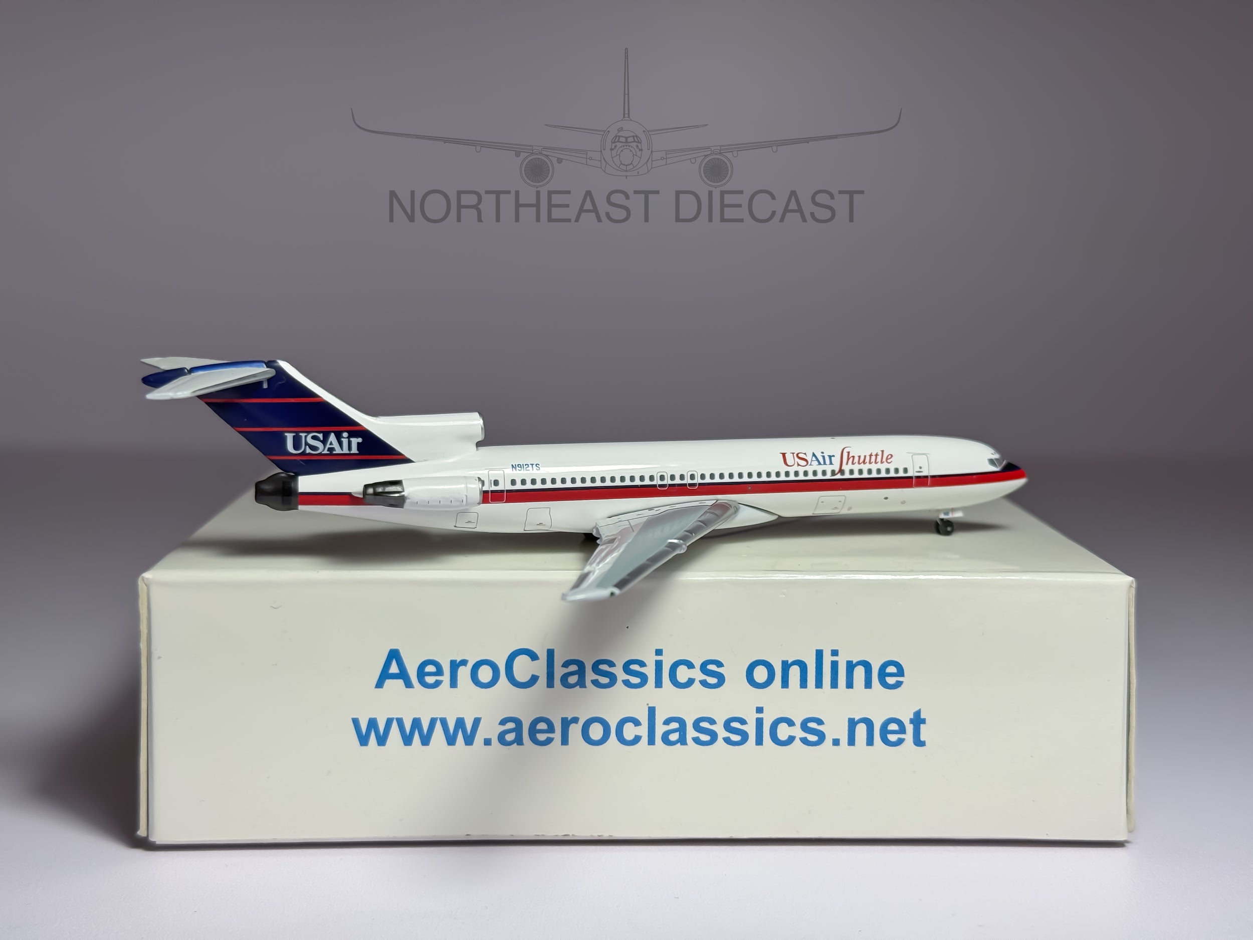 USAir Shuttle Boeing 727-200 1:400 Aeroclassics N912TS (ACN912TS)