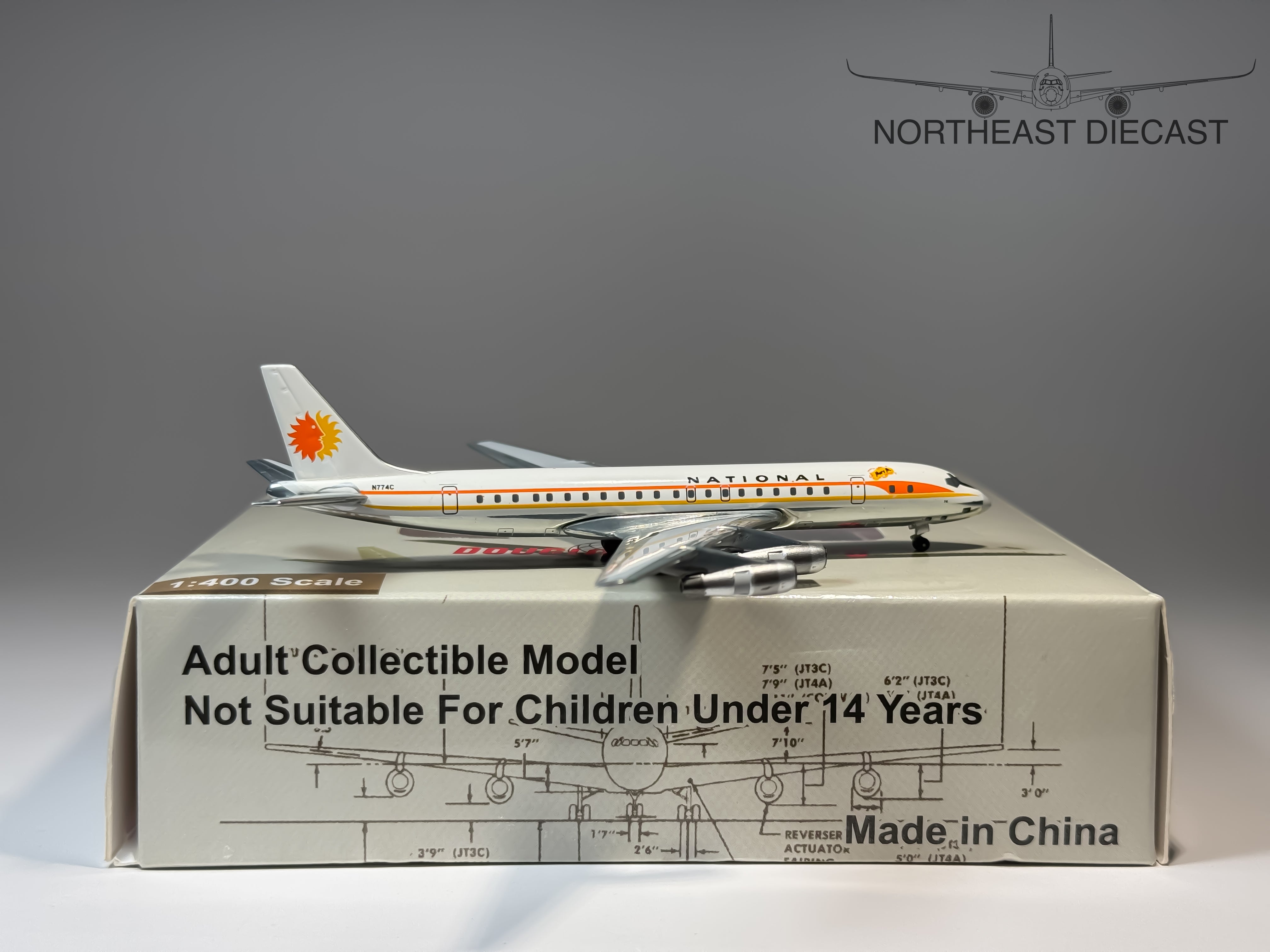 National Airlines Douglas DC-8-51 1:400 Aeroclassics N774C (ACNAT0412A)