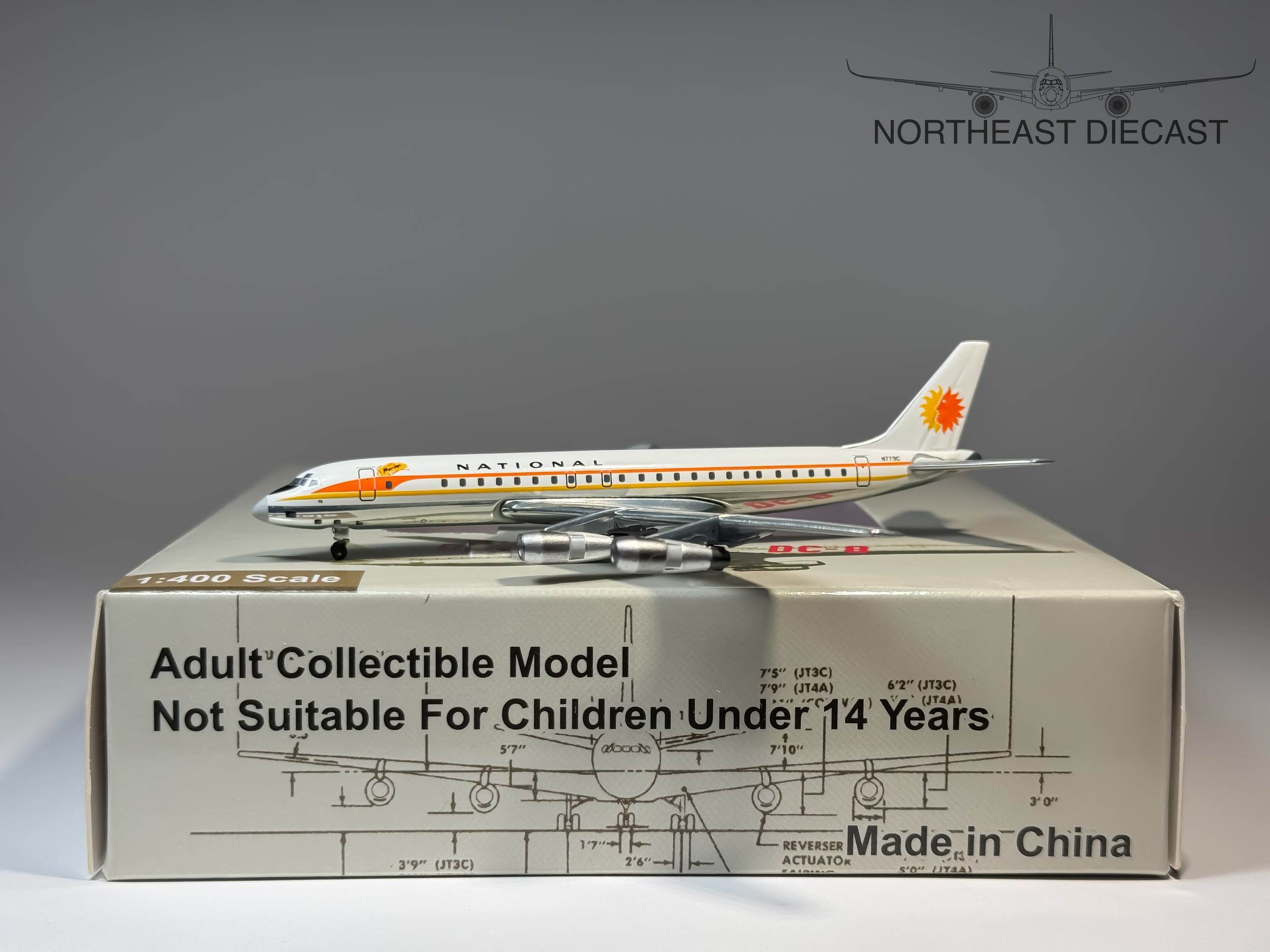 National Airlines Douglas DC-8-50 1:400 Aeroclassics N779C (ACNAT0412B)
