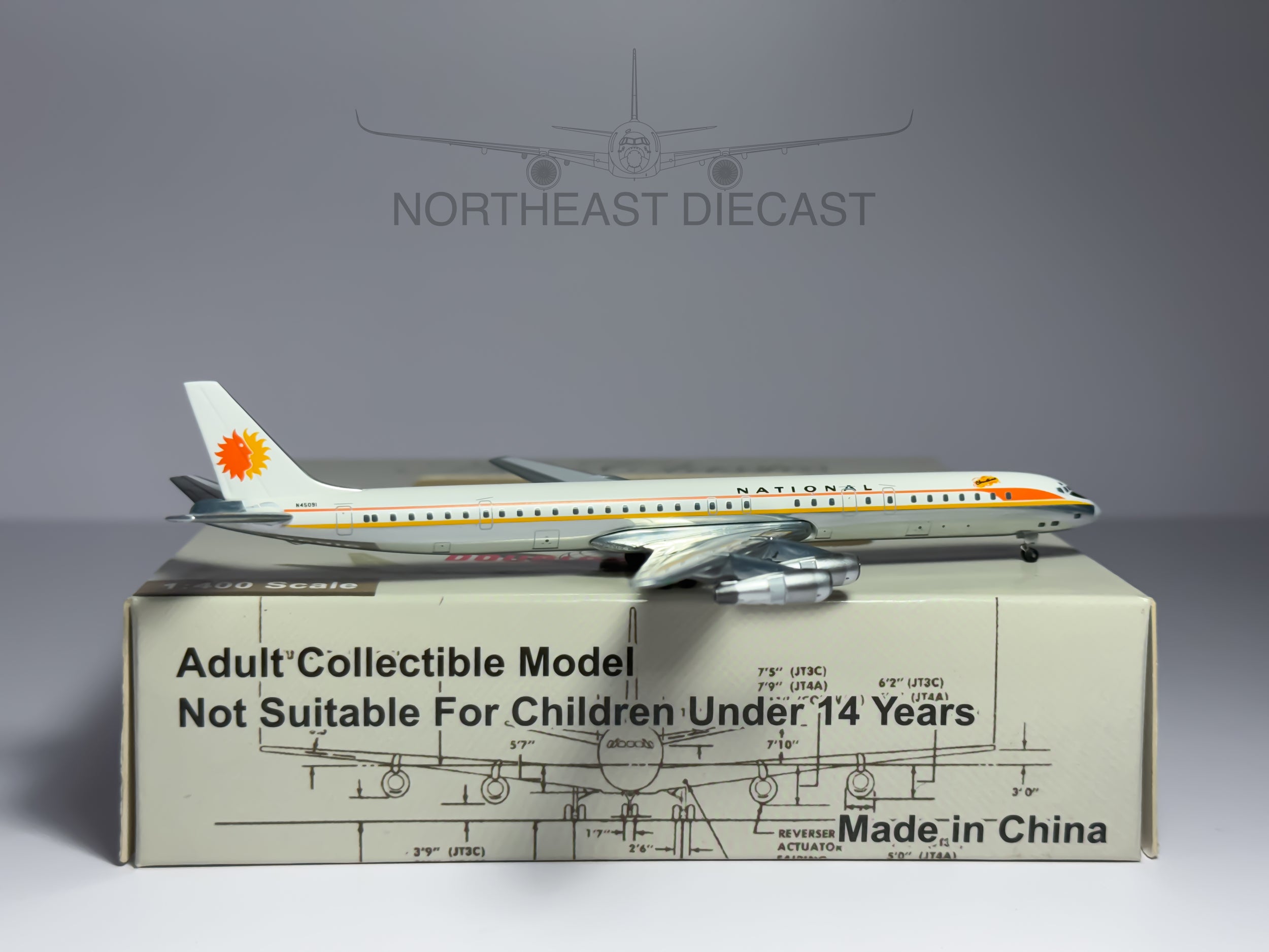 National Airlines Douglas DC-8-61 1:400 Aeroclassics N45091 (ACNAT0512A)