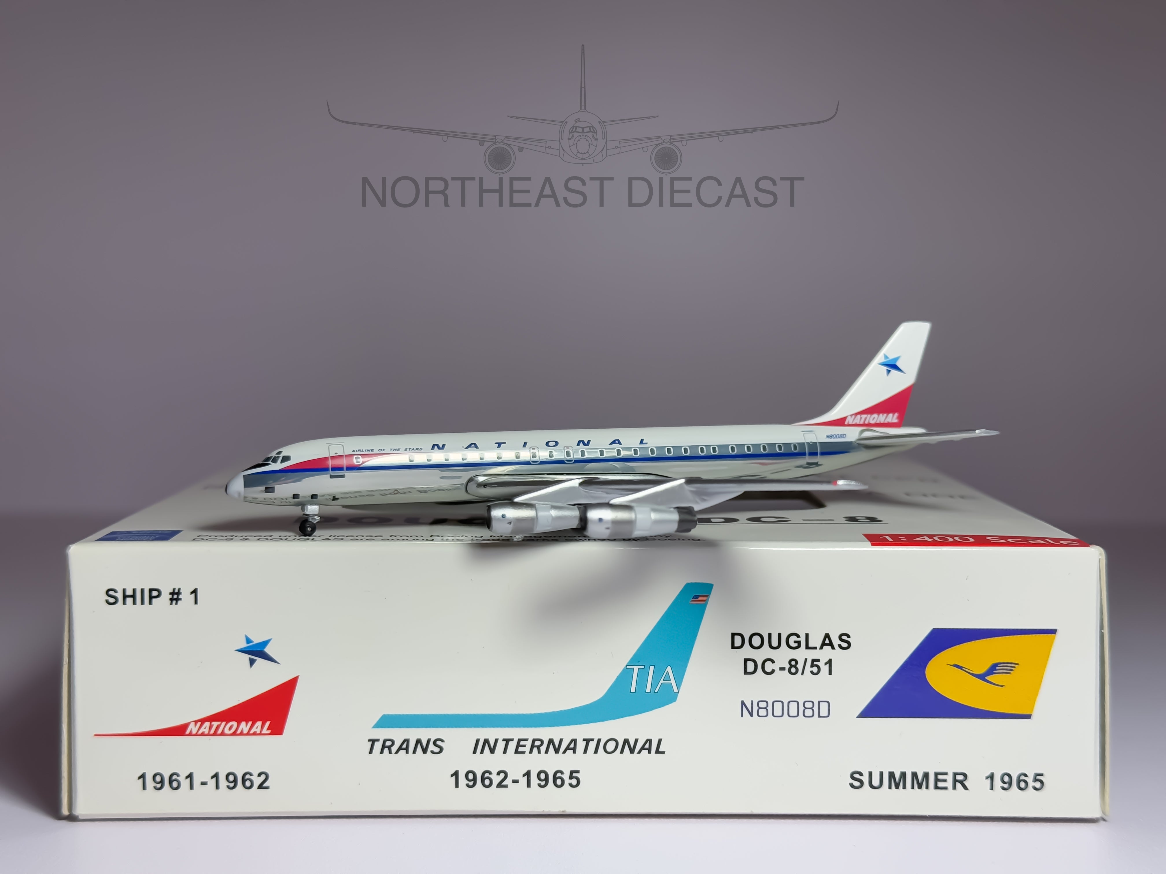 National Airlines Douglas DC-8-50 1:400 Aeroclassics N8008D (ACNAT0908)