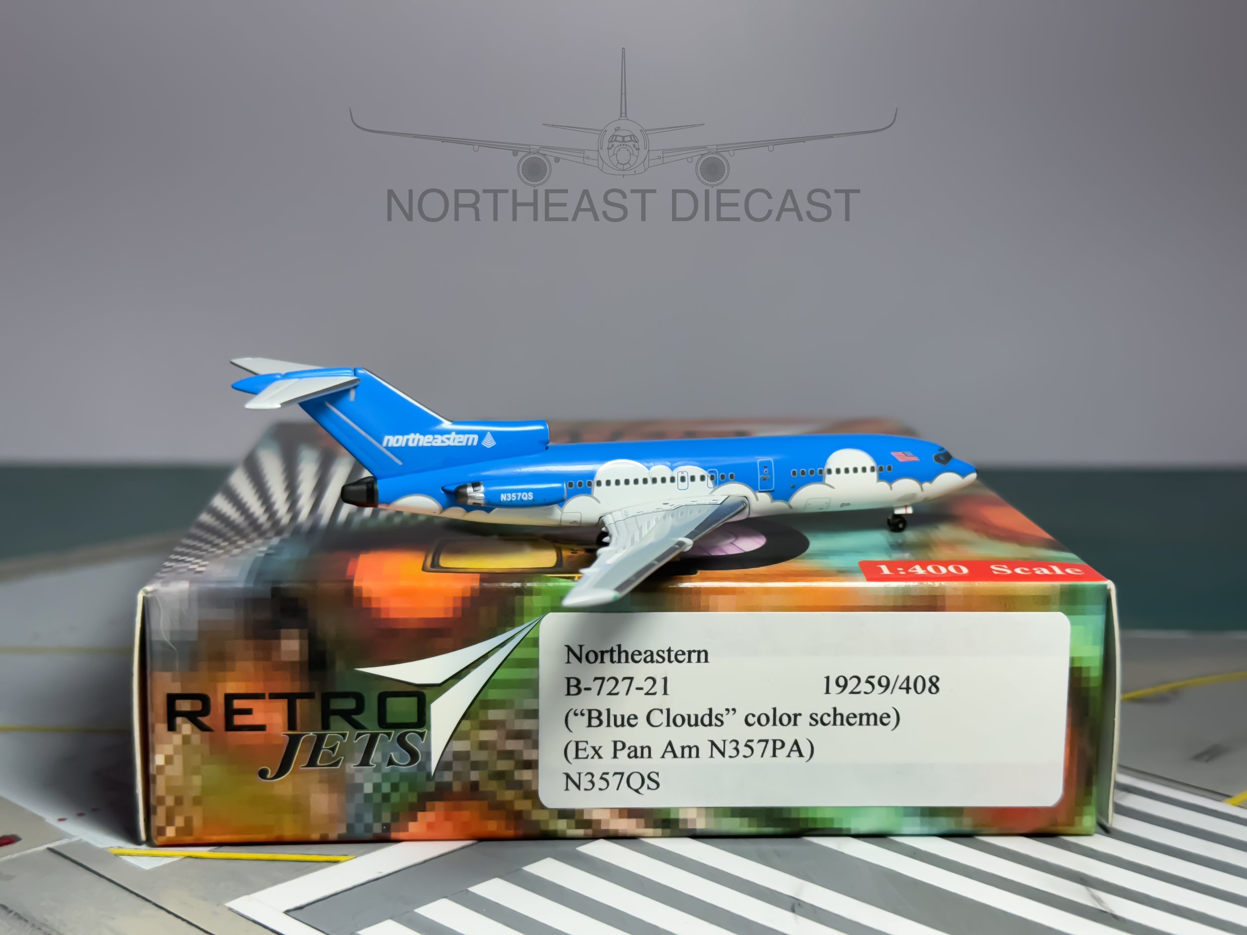 Northeastern Airways Boeing 727-100 1:400 Aeroclassics N357QS (ACNEA0109A)