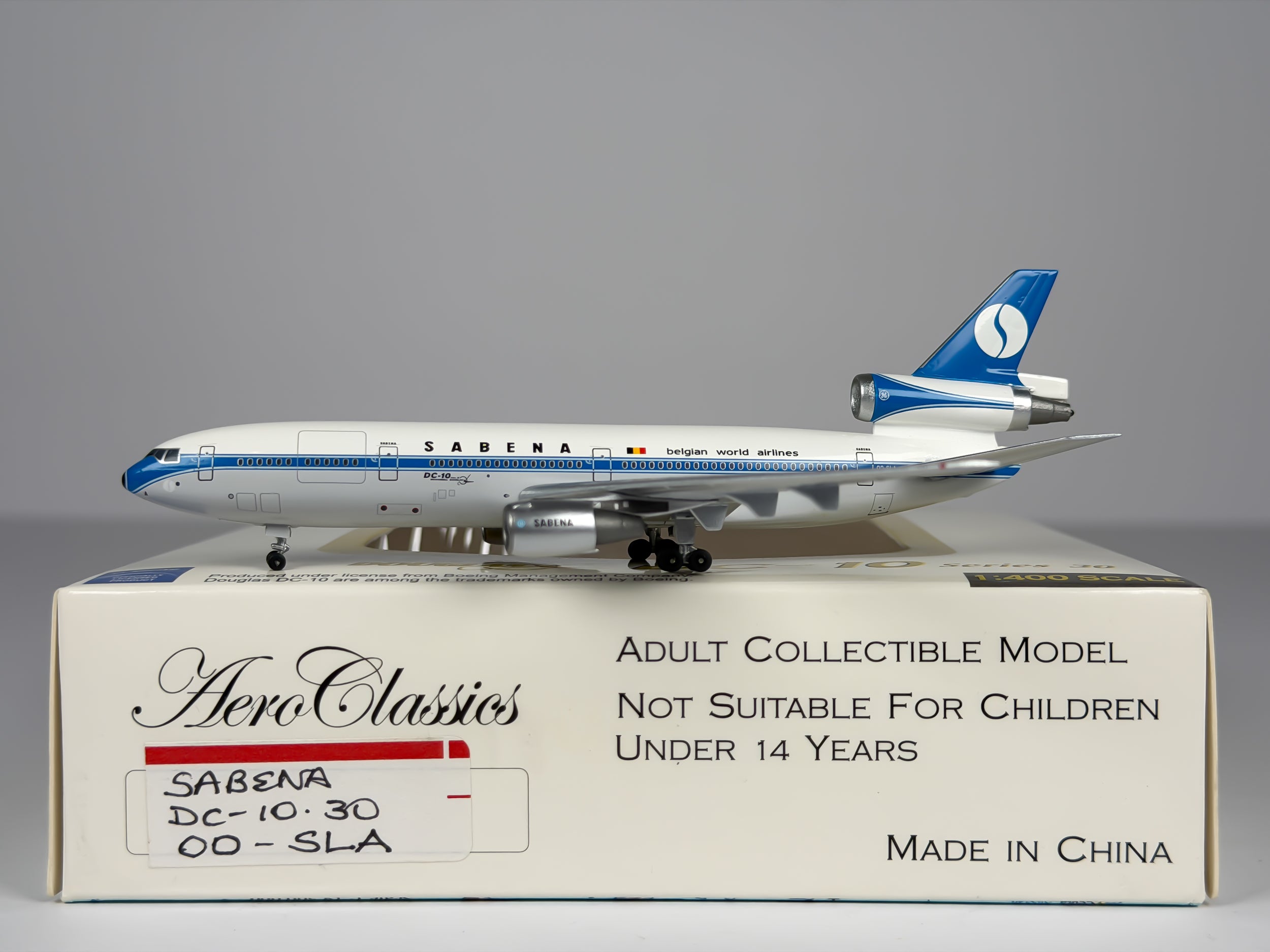 Sabena McDonnell Douglas DC-10-30 1:400 Aeroclassics OO-SLA (ACOOSLA)