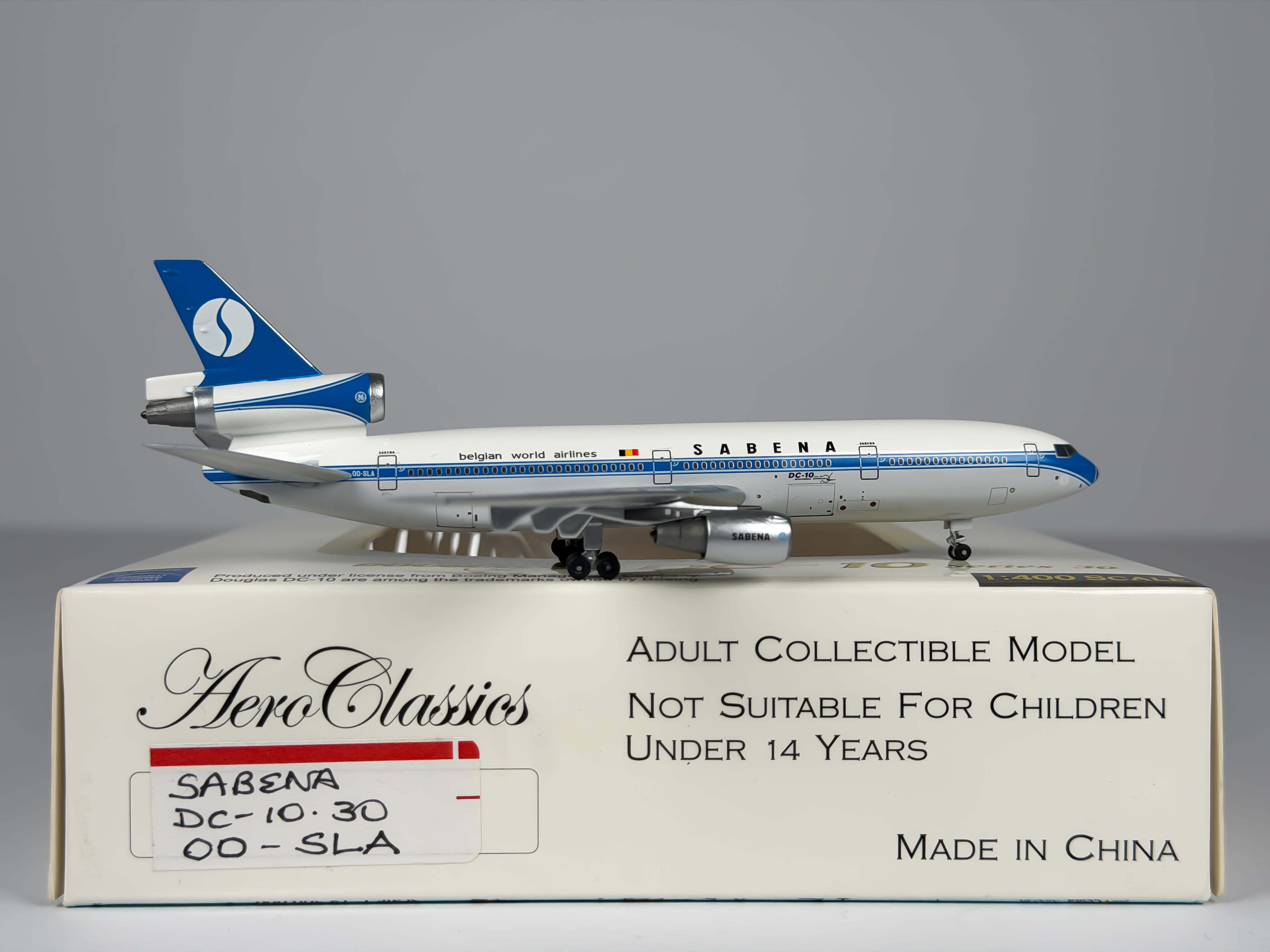 Sabena McDonnell Douglas DC-10-30 1:400 Aeroclassics OO-SLA (ACOOSLA)