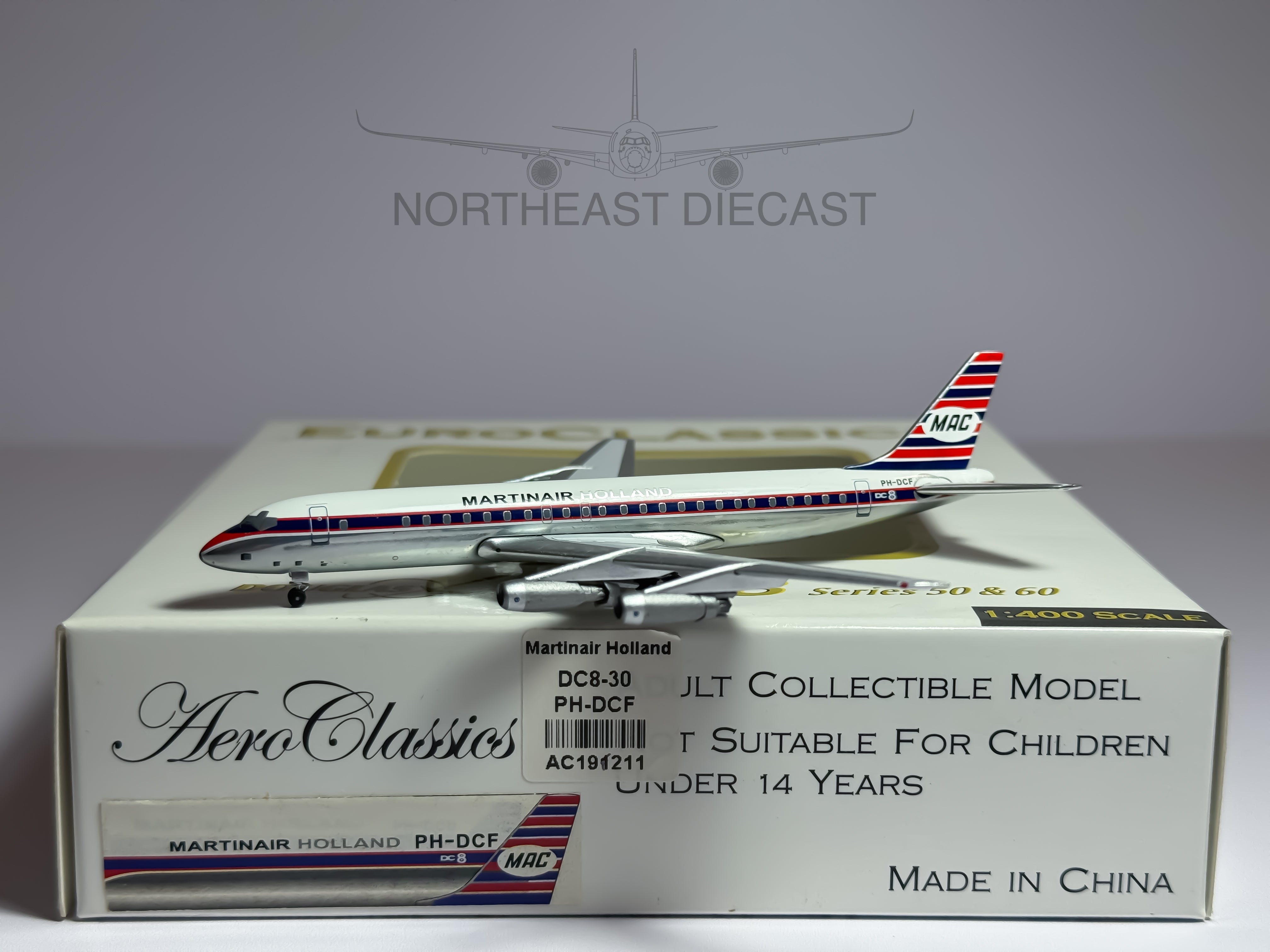 Martinair Douglas DC-8-30 1:400 Aeroclassics PH-DCF (ACPHDCF)
