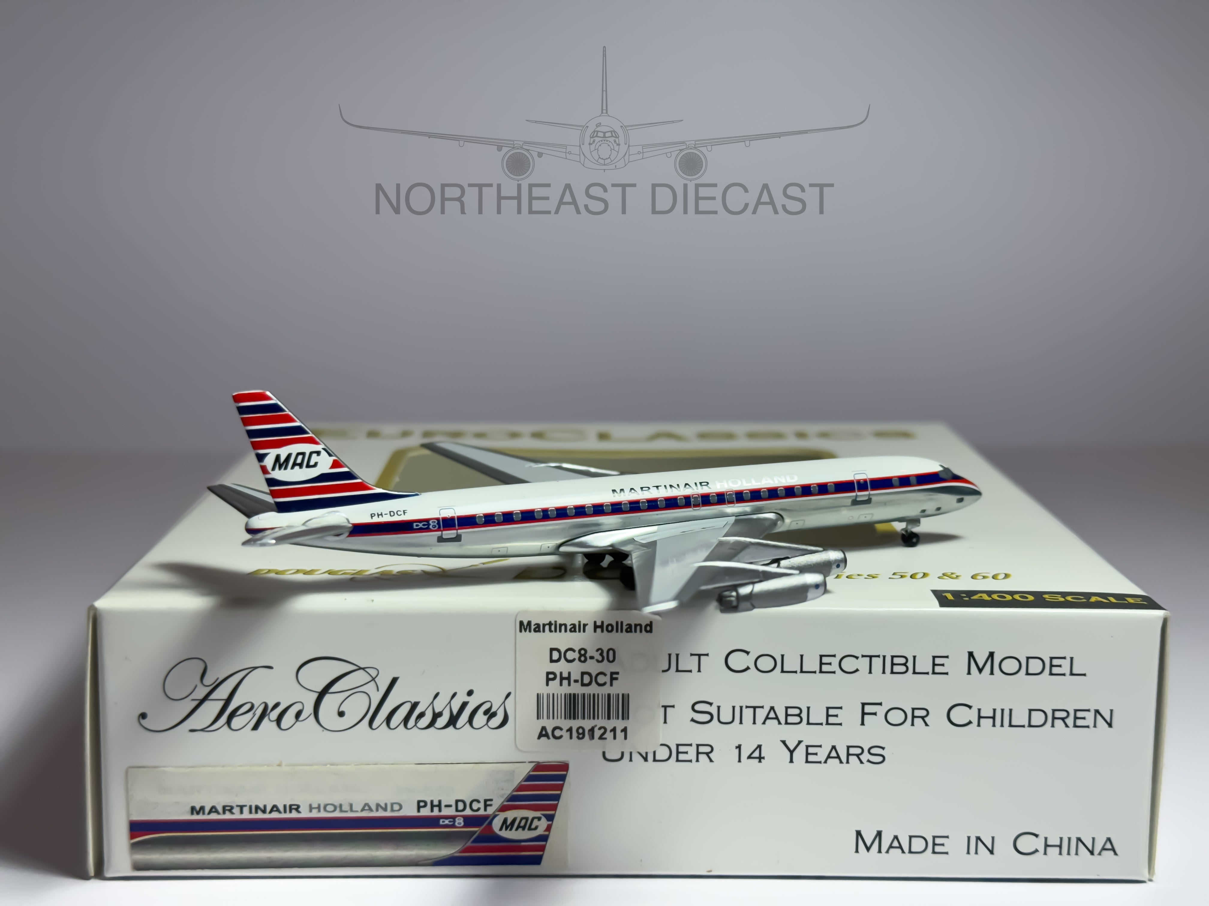 Martinair Douglas DC-8-30 1:400 Aeroclassics PH-DCF (ACPHDCF)