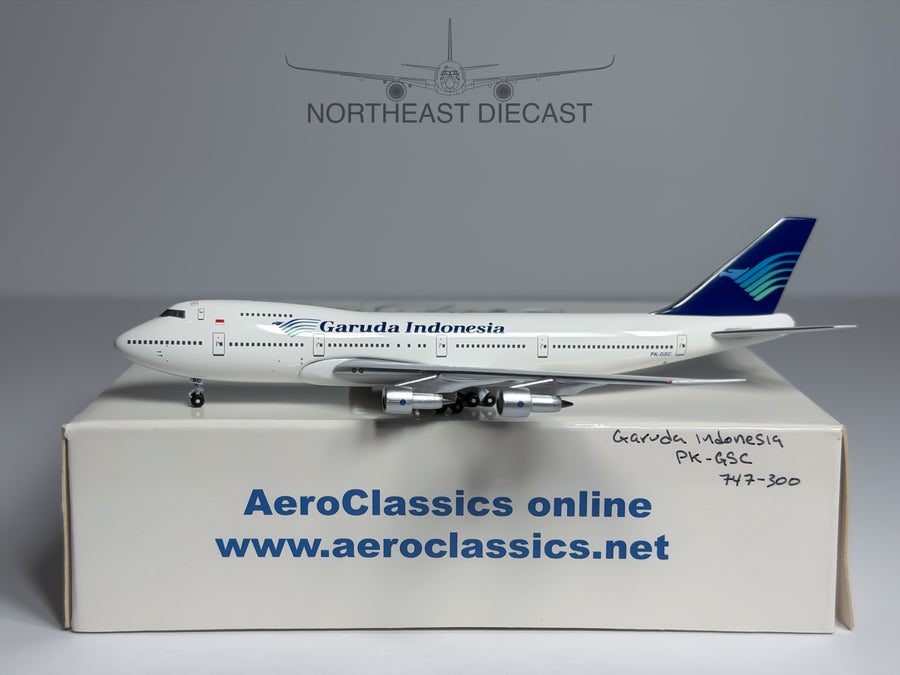 Garuda Indonesia Boeing 747-200 1:400 Aeroclassics PK-GSC (ACPKGSC)