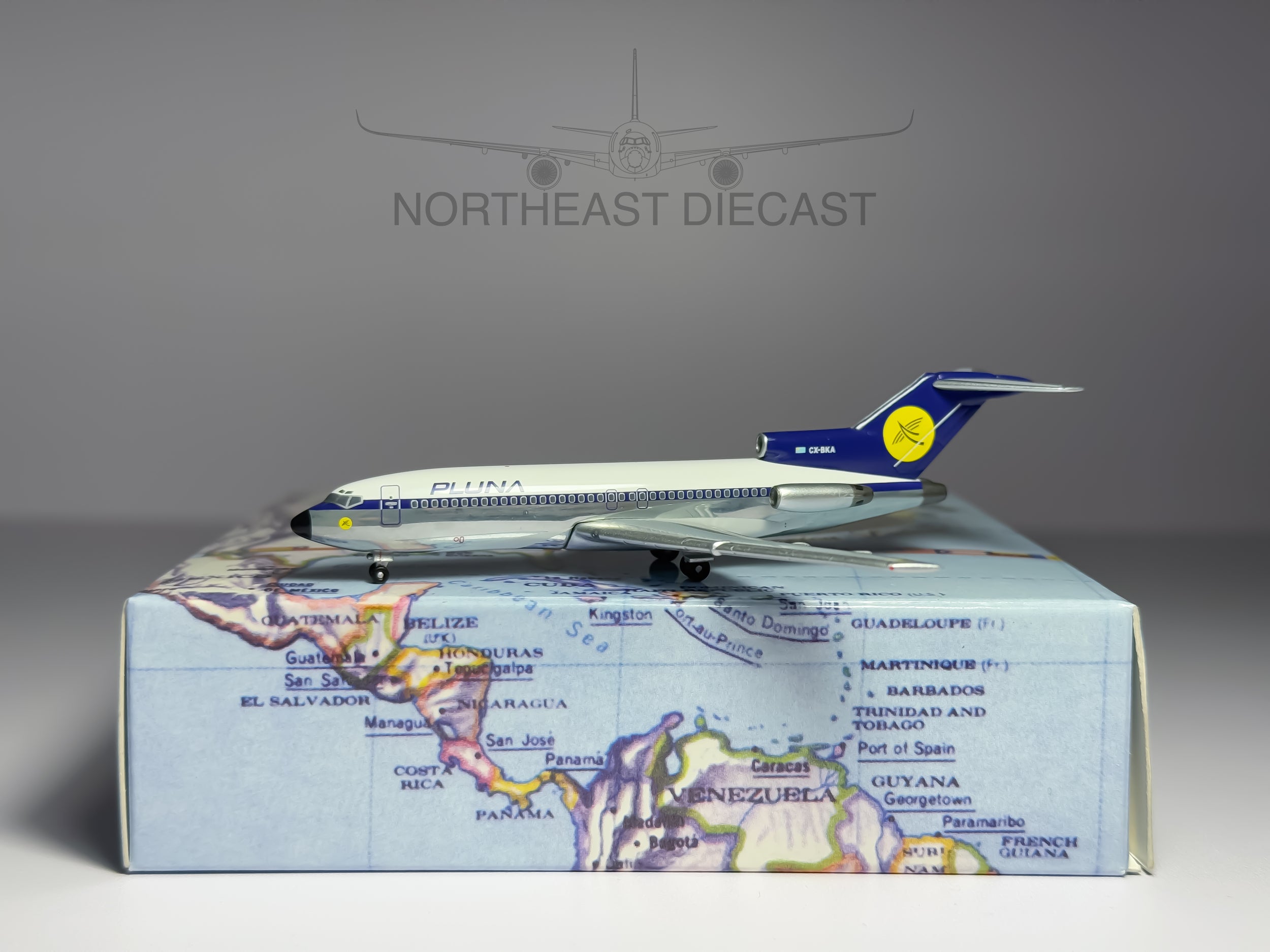 PLUNA Boeing 727-100 1:400 Aeroclassics CX-BKA (ACPUA052)