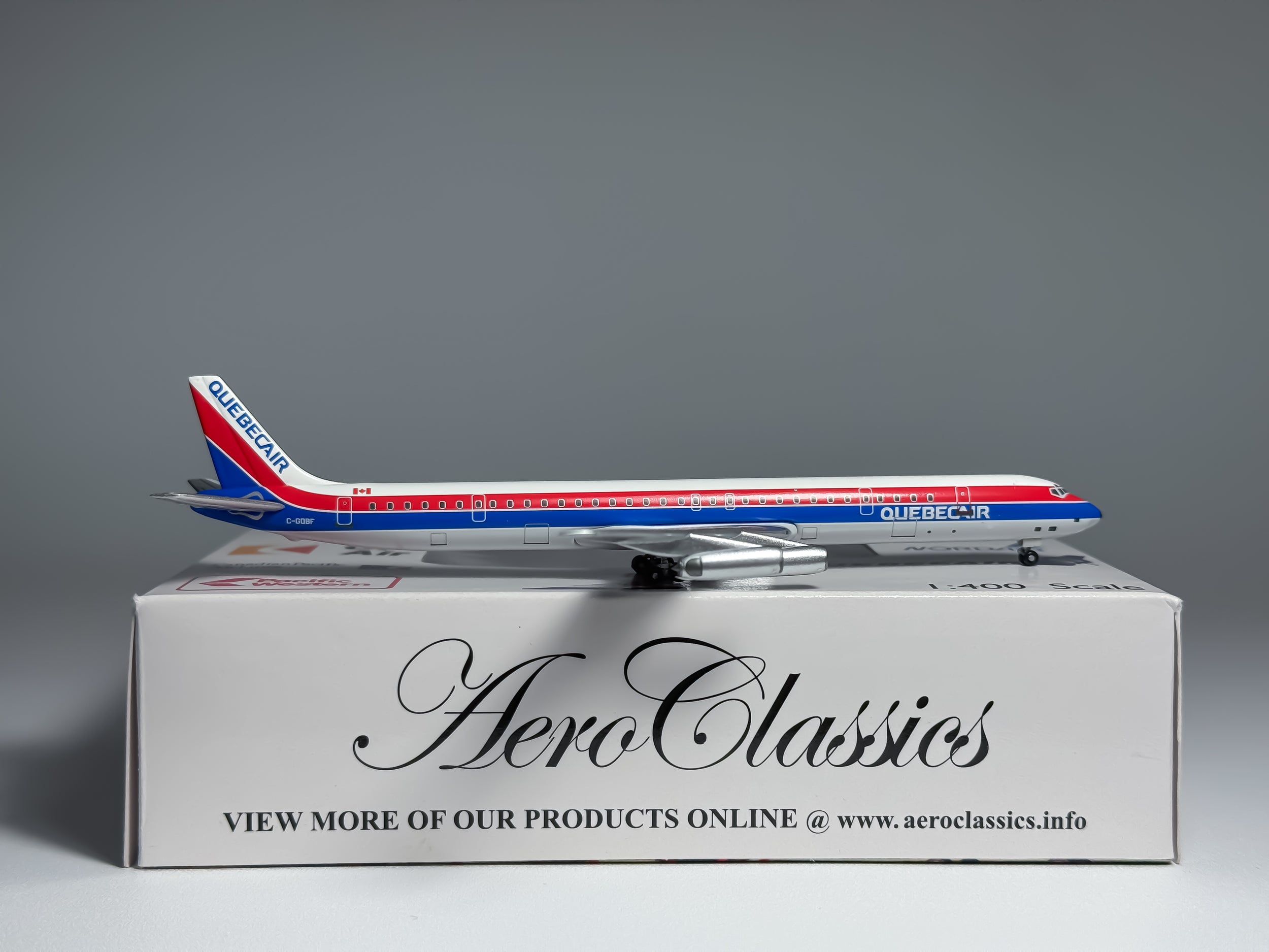 Quebecair Douglas DC-8-63 1:400 Aeroclassics C-GQBF (ACQBA015)