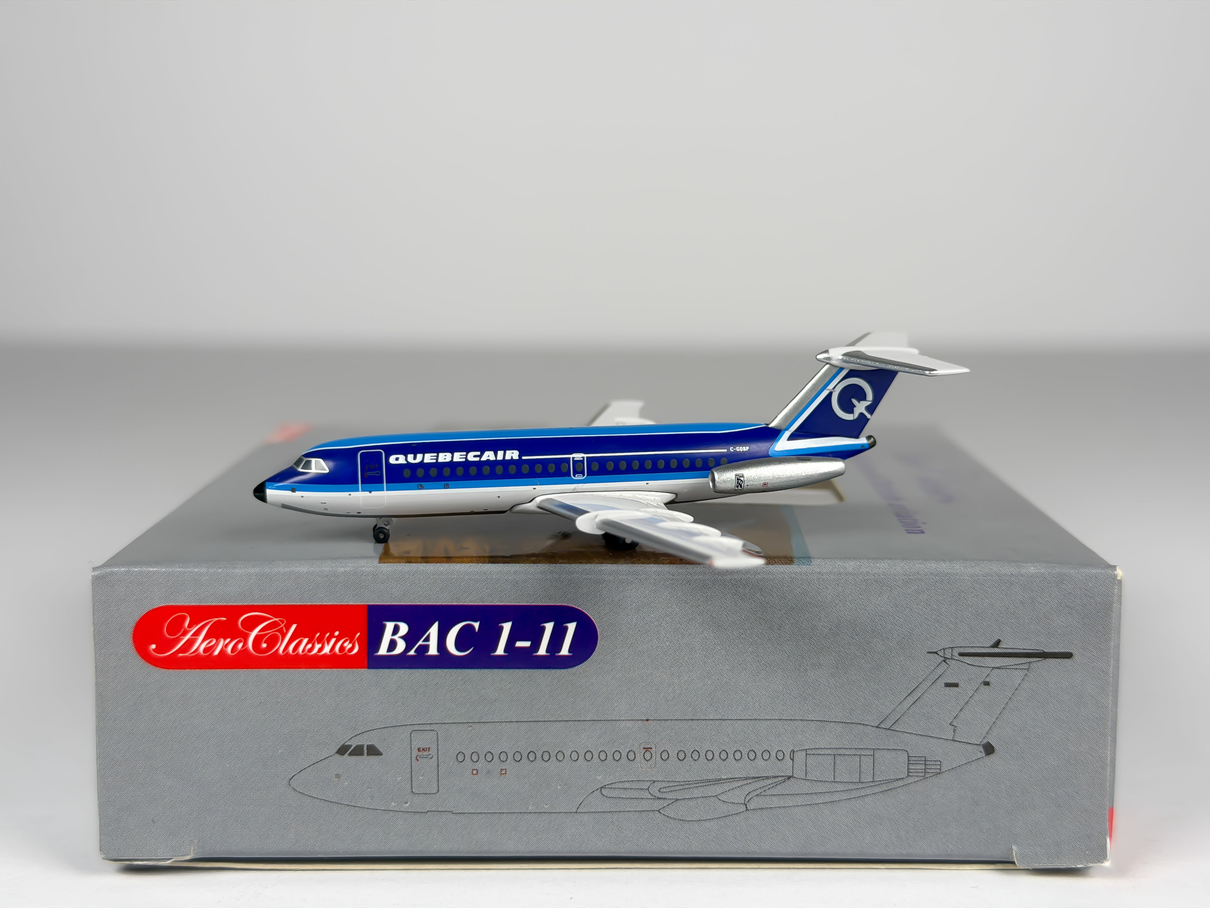 Quebecair BAC 1-11 1:400 Aeroclassics C-GQBP (ACQBE0908)