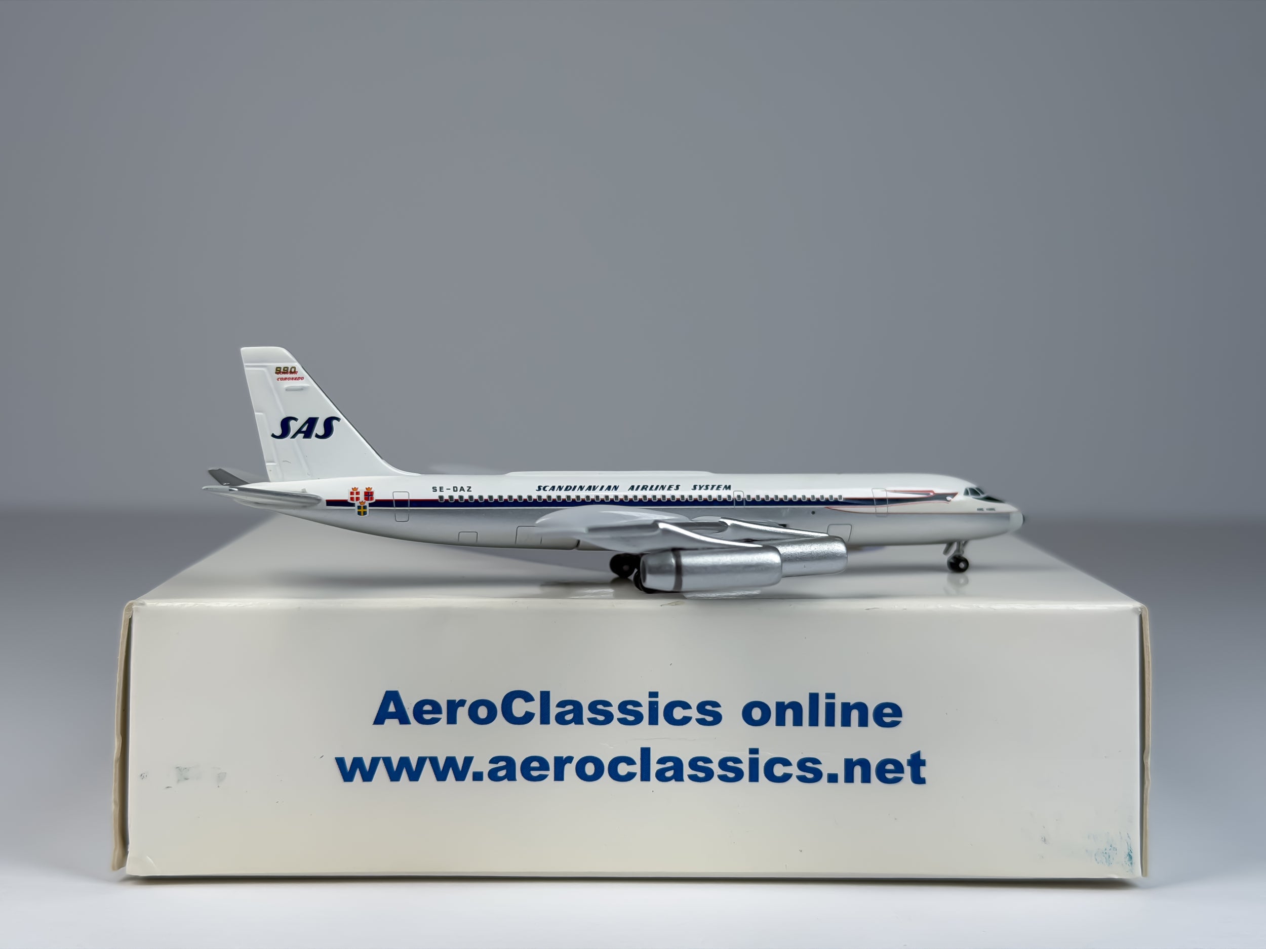 Scandinavian Airlines (SAS) Convair CV-990 1:400 Aeroclassics SE-DAZ (ACSEDAZ)