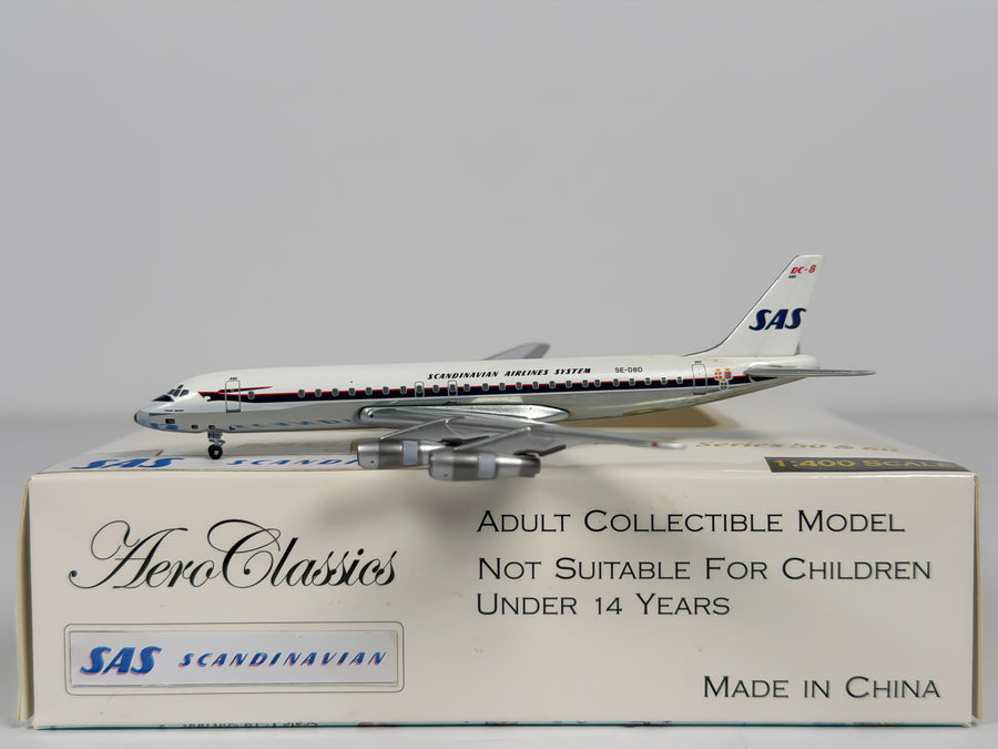 Scandinavian Airlines (SAS) Douglas DC-8-50 1:400 Aeroclassics SE-DBD (ACSEDBD)