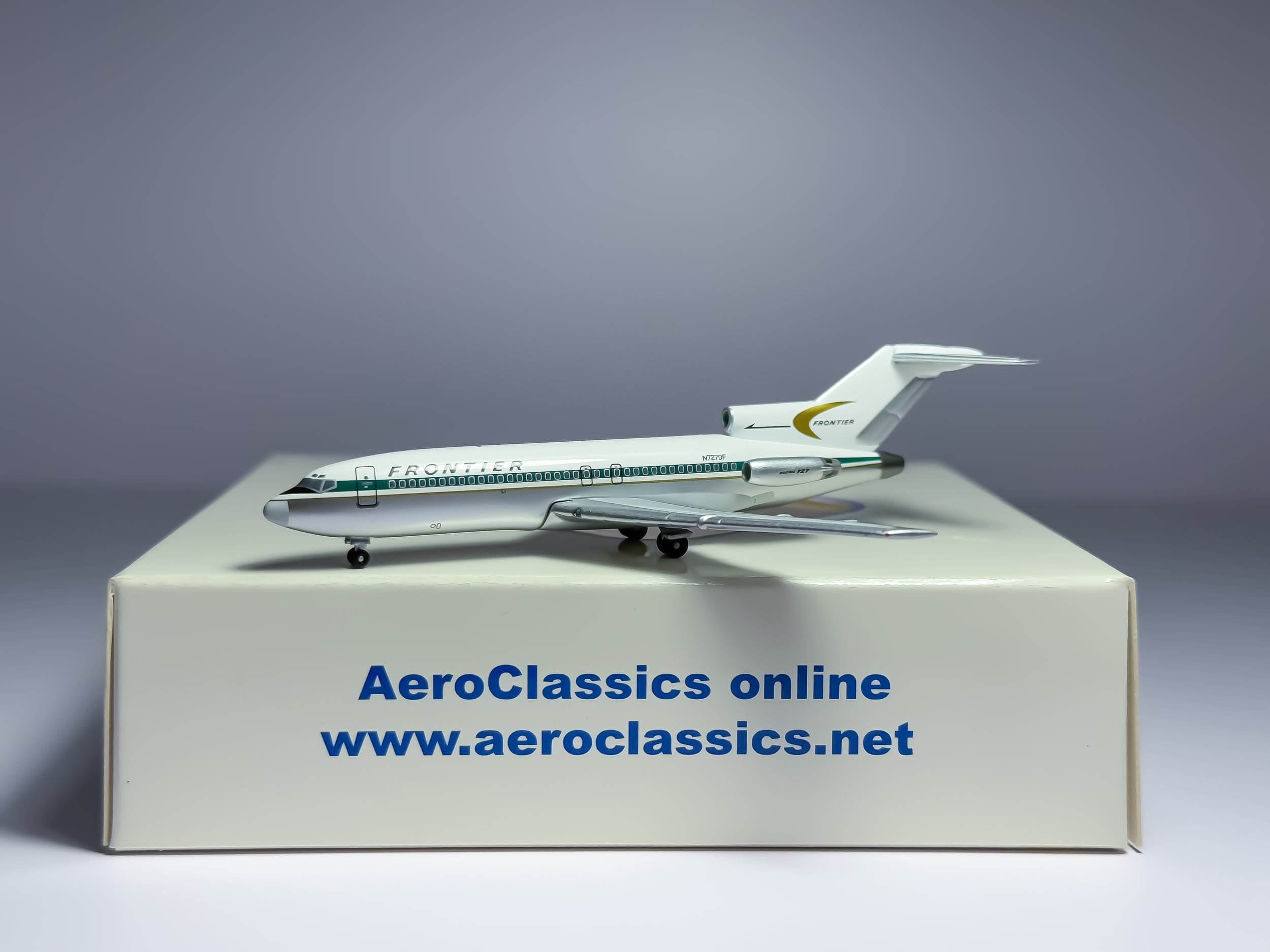 Frontier Airlines Boeing 727-100 1:400 Aeroclassics N7270F (ACTFA045)