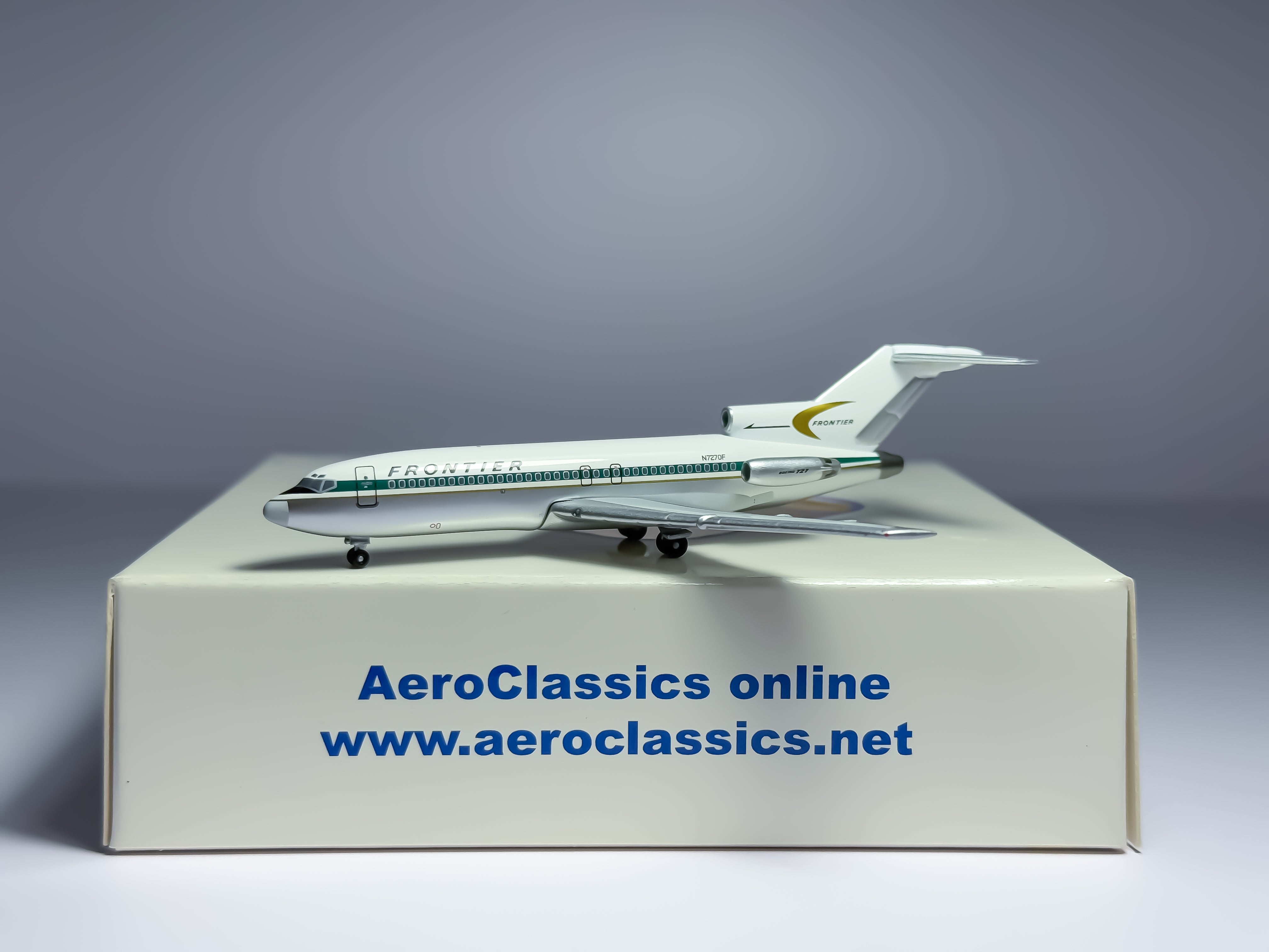 Frontier Airlines Boeing 727-100 1:400 Aeroclassics N7270F (ACTFA045)