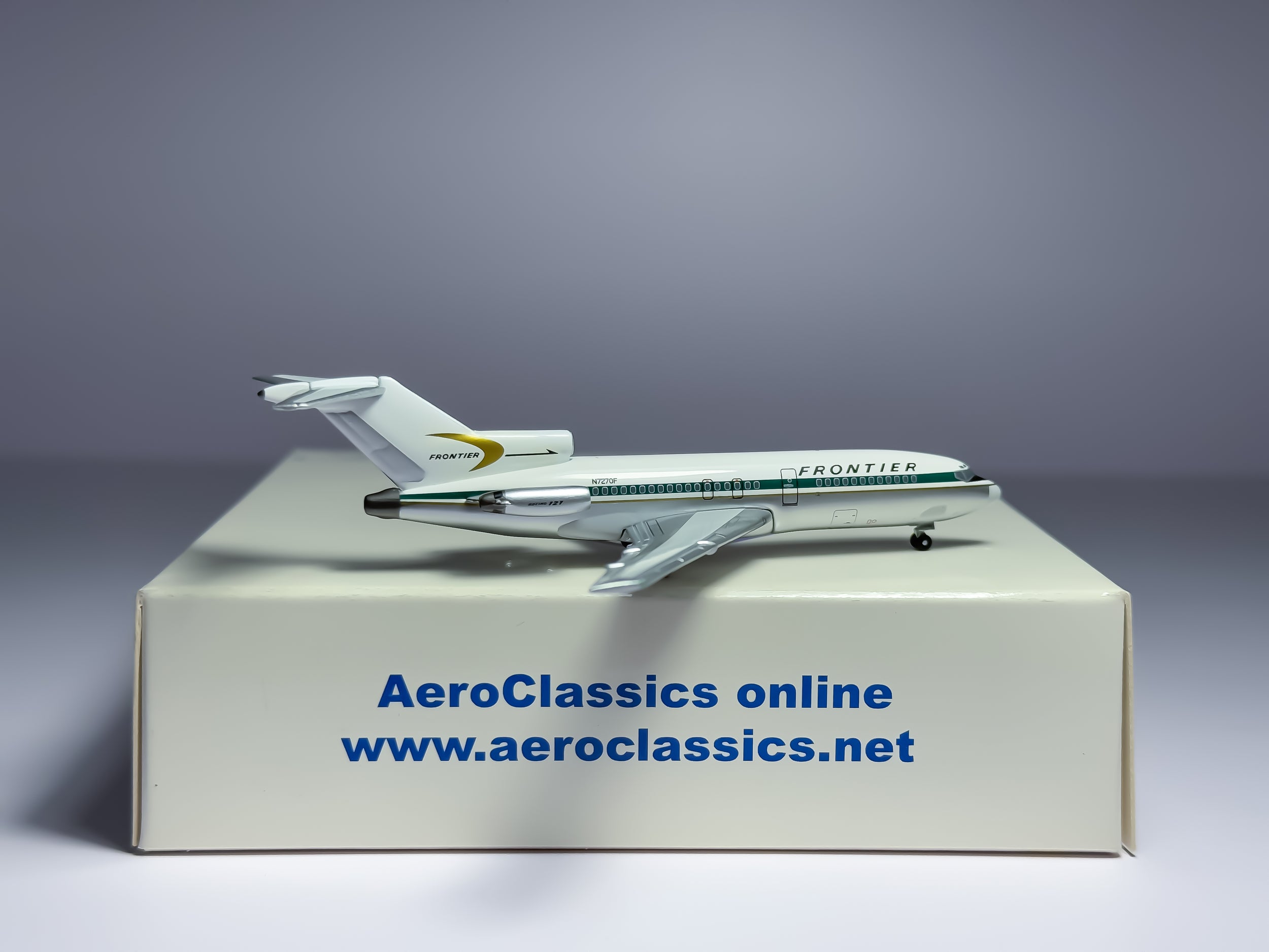 Frontier Airlines Boeing 727-100 1:400 Aeroclassics N7270F (ACTFA045)