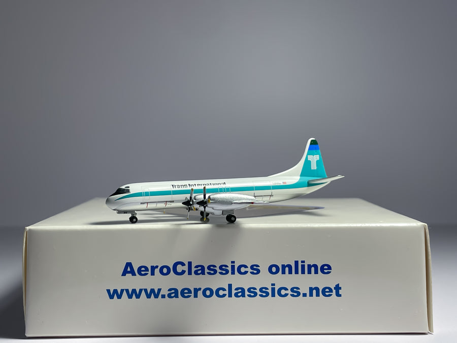 Trans International Airlines Lockheed L-188 Electra 1:400 Aeroclassics N861U (ACTVA016)