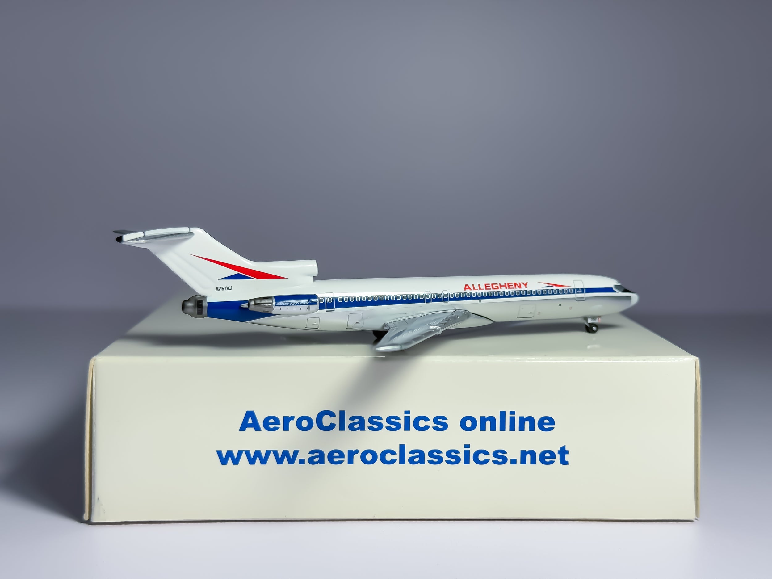 Allegheny Airlines Boeing 727-200 1:400 Aeroclassics N751VJ (ACUSA026)