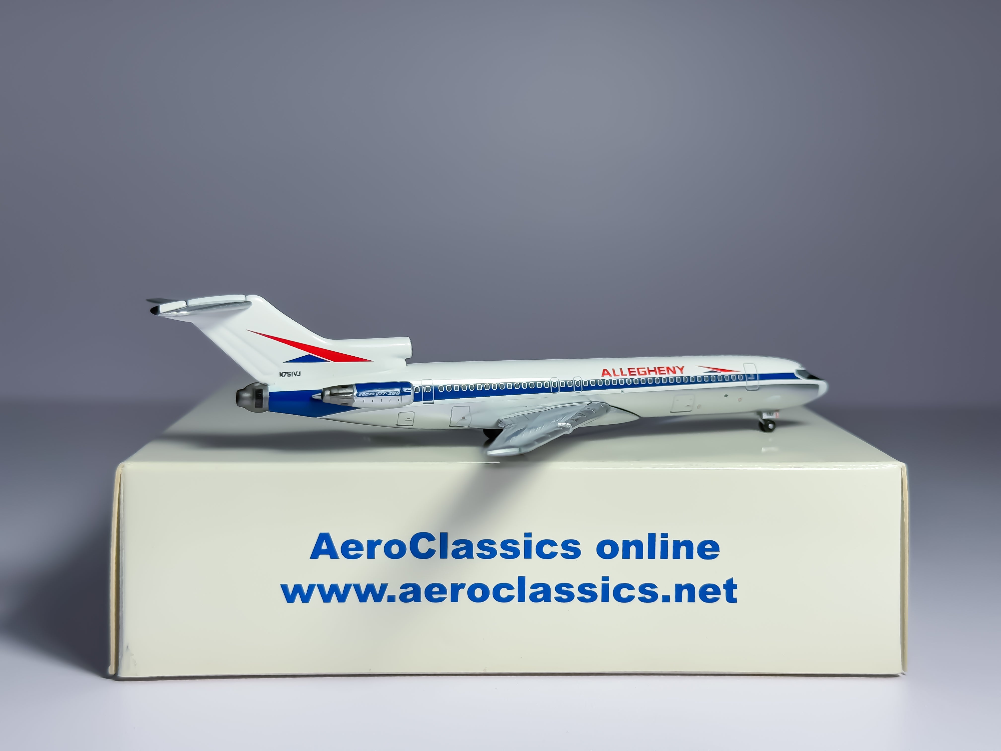 Allegheny Airlines Boeing 727-200 1:400 Aeroclassics N751VJ (ACUSA026)