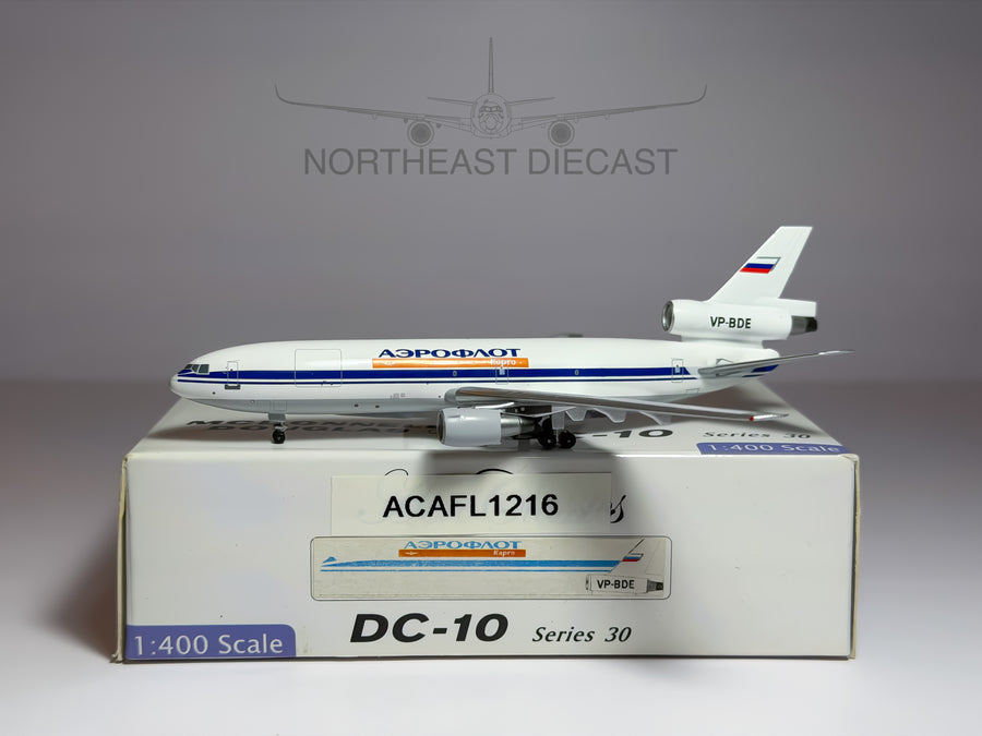 Aeroflot Cargo McDonnell Douglas DC-10-40F 1:400 Aeroclassics VP-BDE (ACVPBDE)
