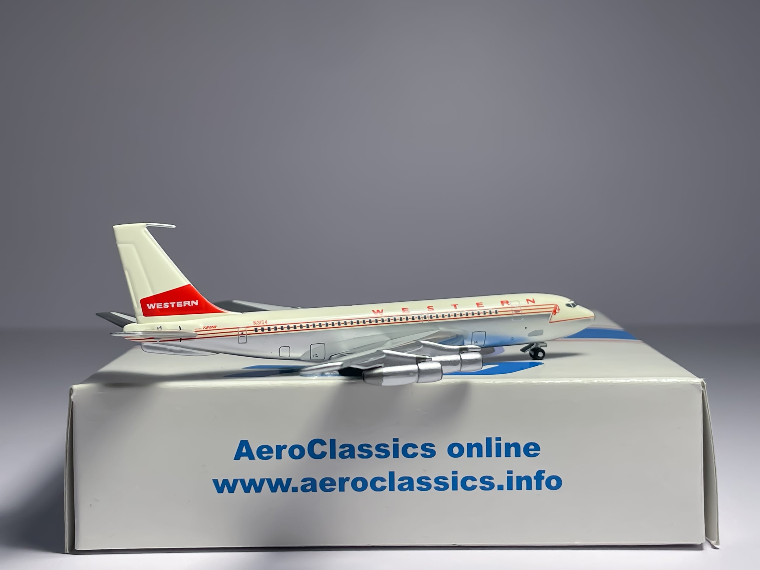 Western Airlines Boeing 720 1:400 Aeroclassics N3154 (ACWAL063)