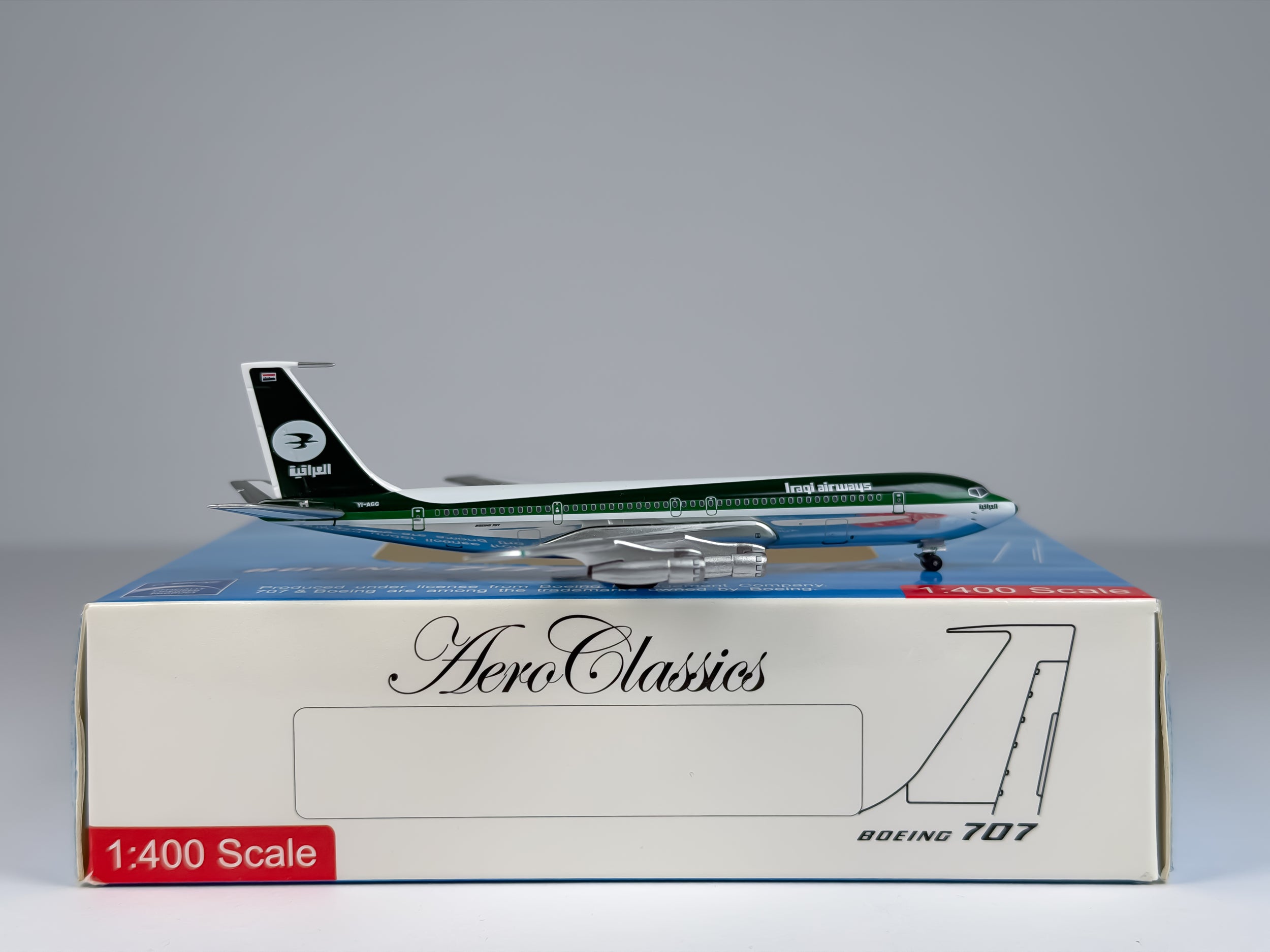 Iraqi Airways Boeing 707-300 1:400 Aeroclassics YI-AGG (ACYIAGG)