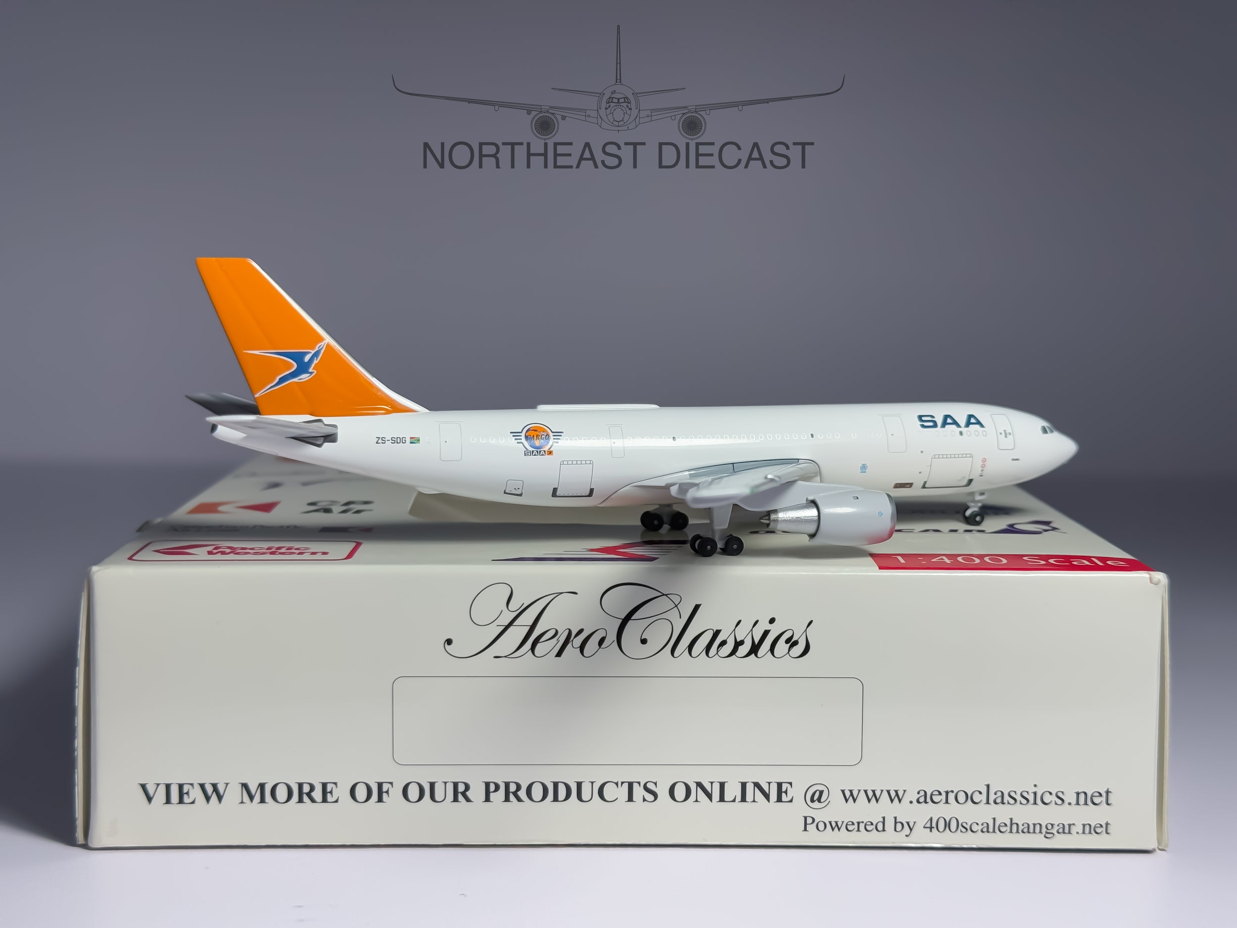 South African Cargo Airbus A300 1:400 Aeroclassics ZS-SDG (ACZSSDGB)