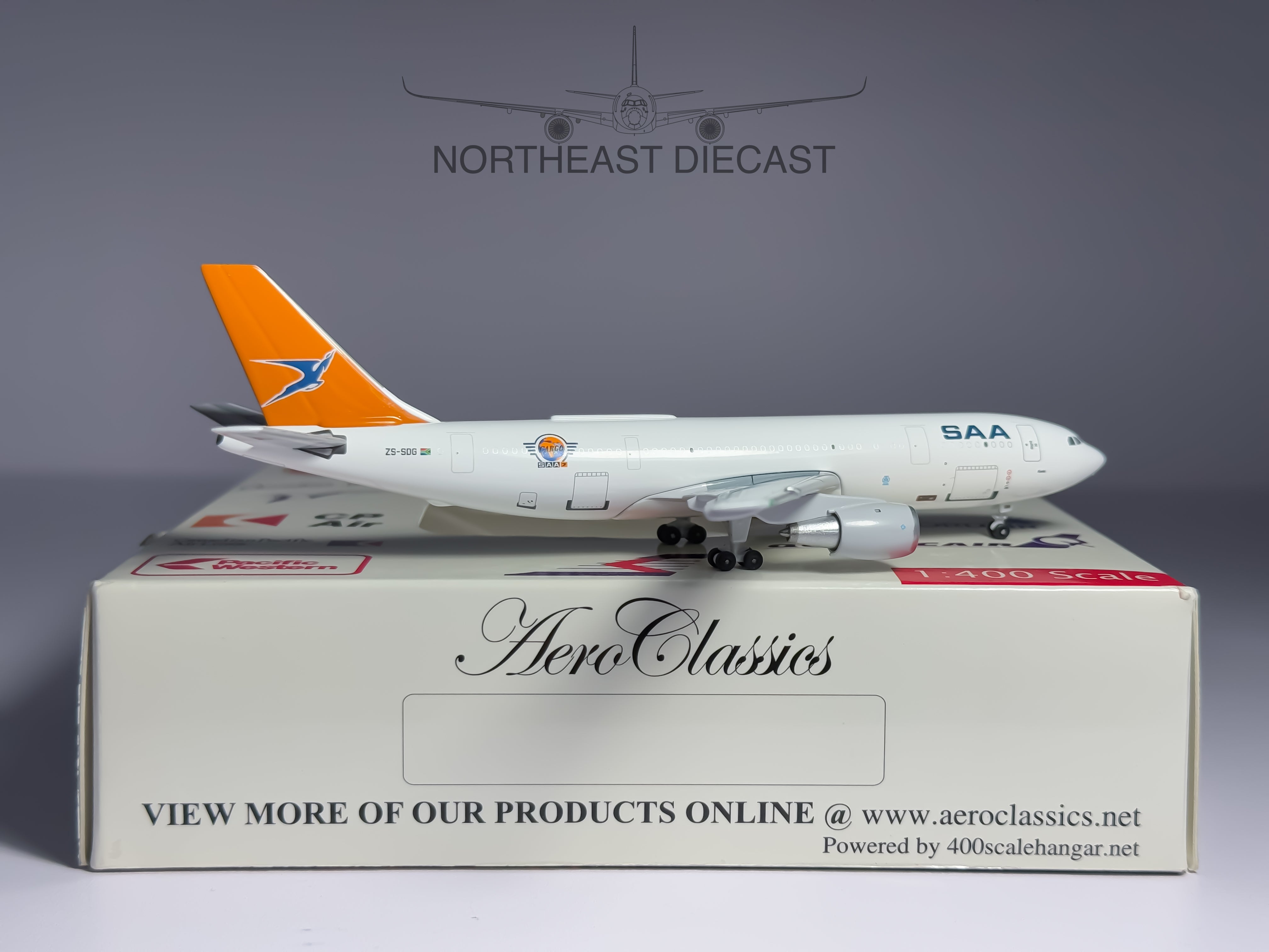 South African Cargo Airbus A300 1:400 Aeroclassics ZS-SDG (ACZSSDGB)