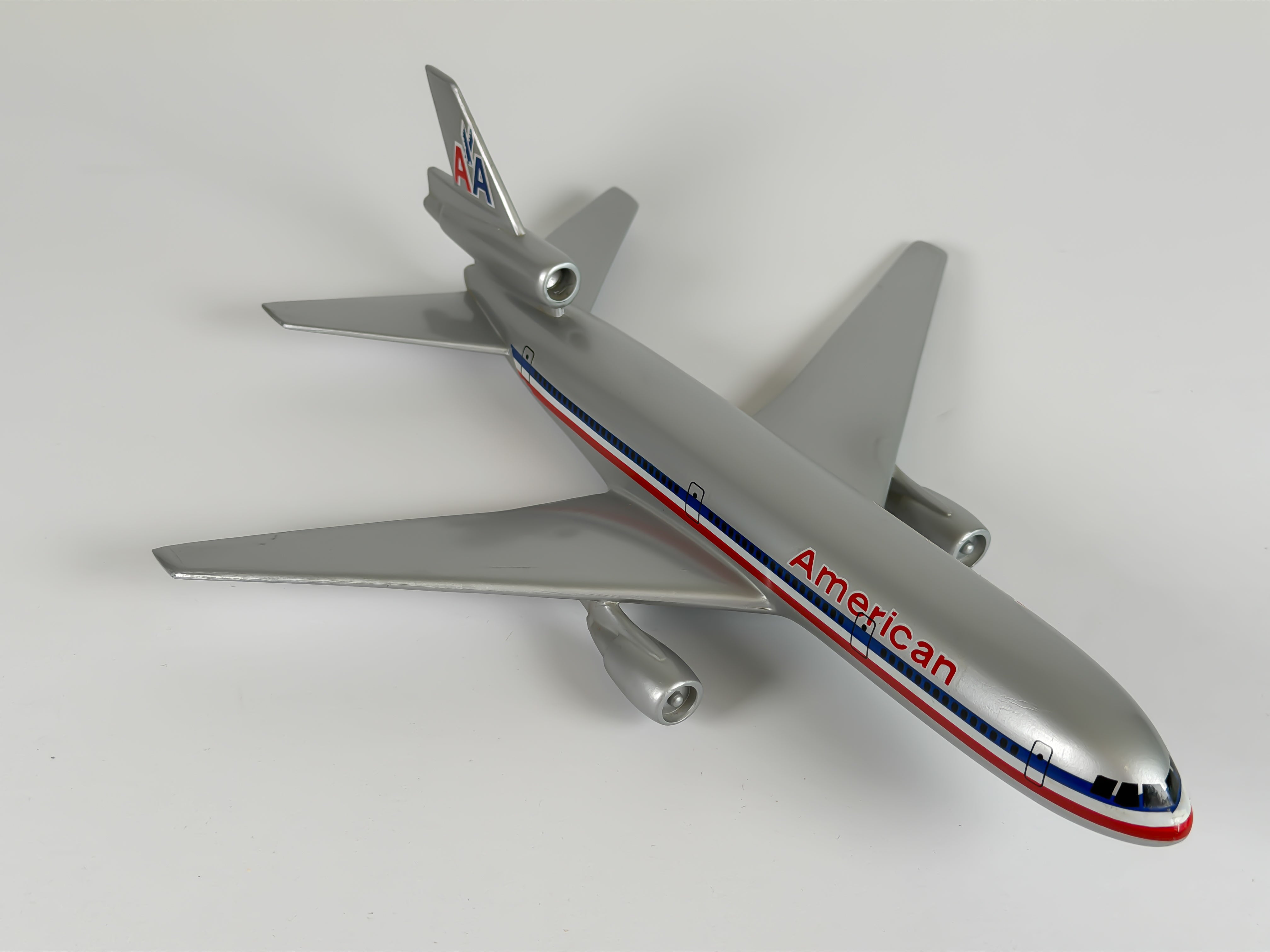 1:200 American Airlines McDonnell Douglas DC-10-30 (N1801AA) - Eagle - Bare Metal | Air Jet Advance