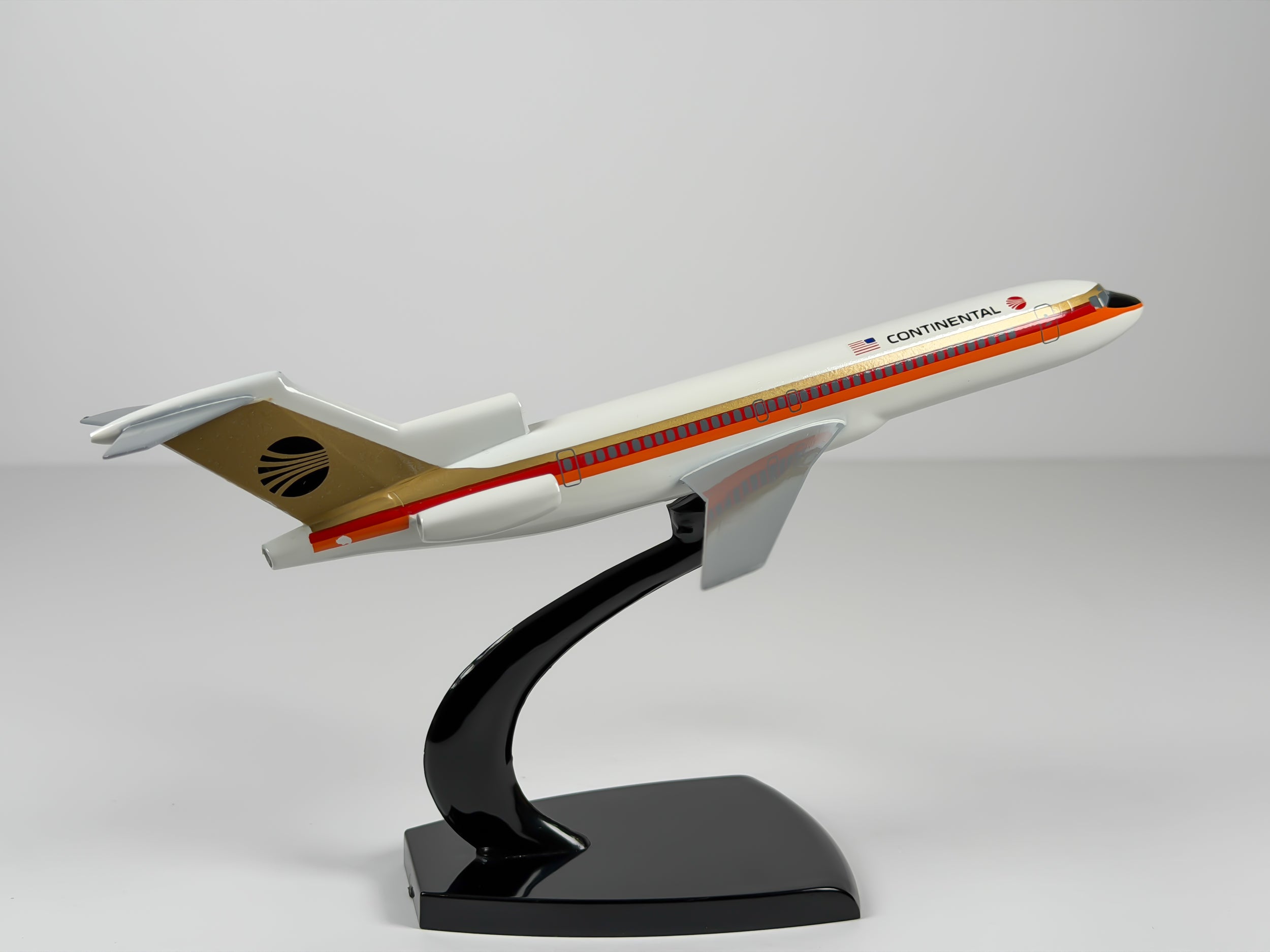 1:200 Continental Airlines Boeing 727-200 - Black Meatball | Air Jet Advance