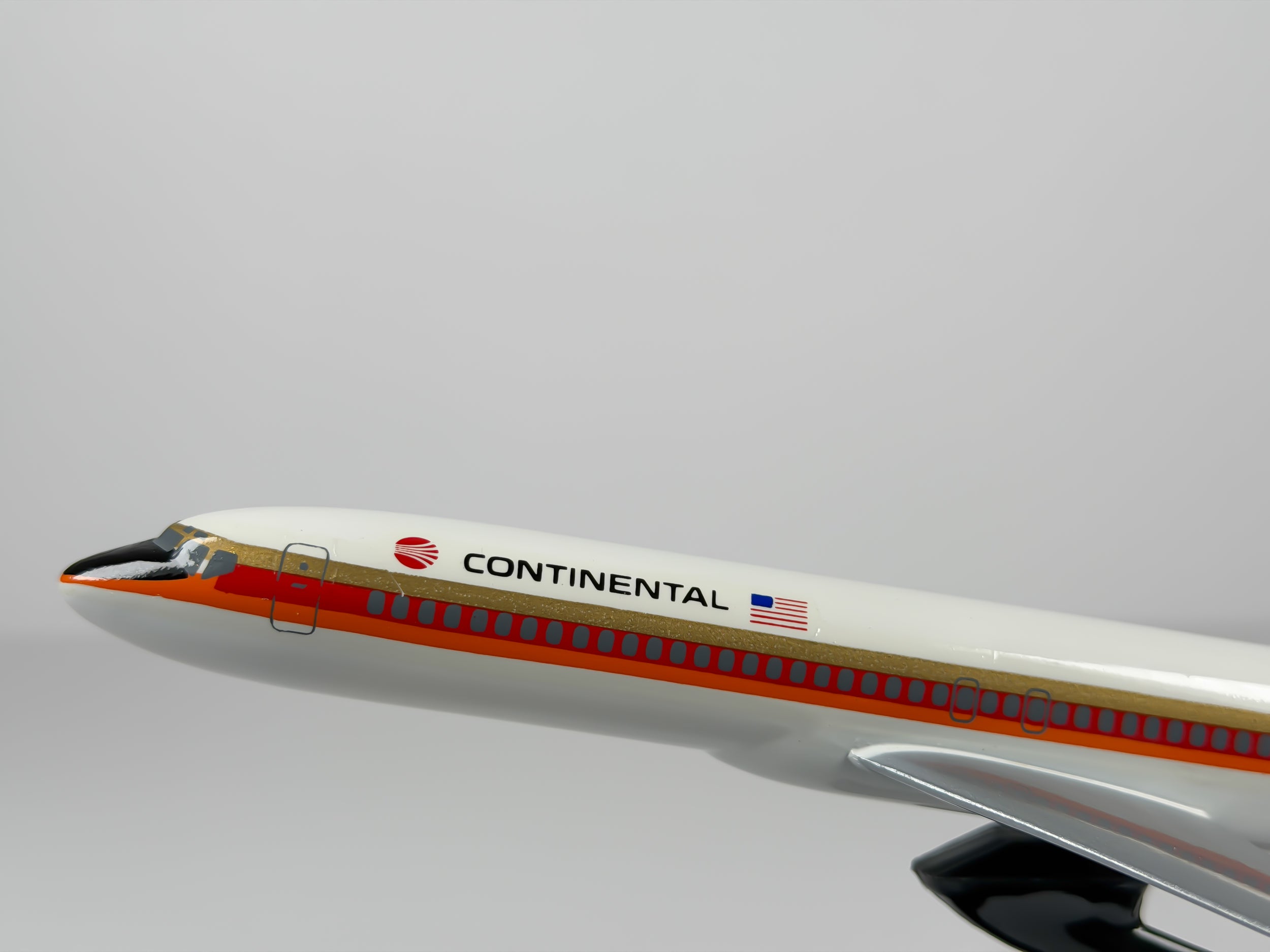 1:200 Continental Airlines Boeing 727-200 - Black Meatball | Air Jet Advance