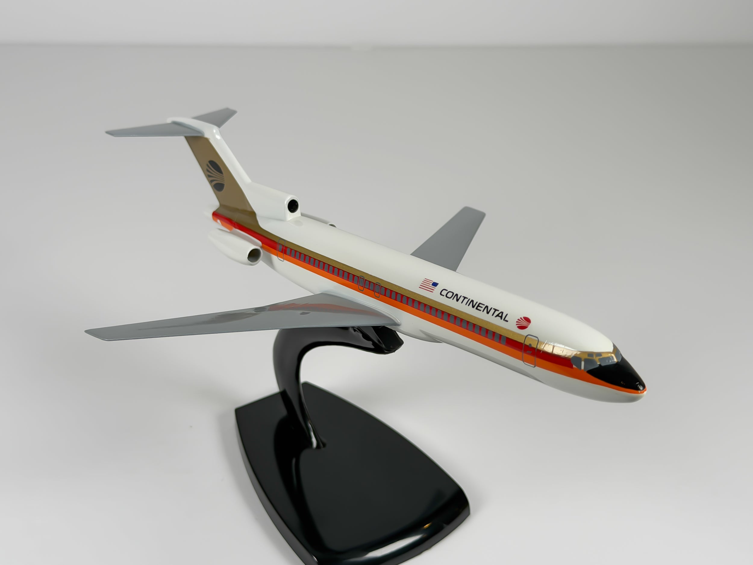 1:200 Continental Airlines Boeing 727-200 - Black Meatball | Air Jet Advance