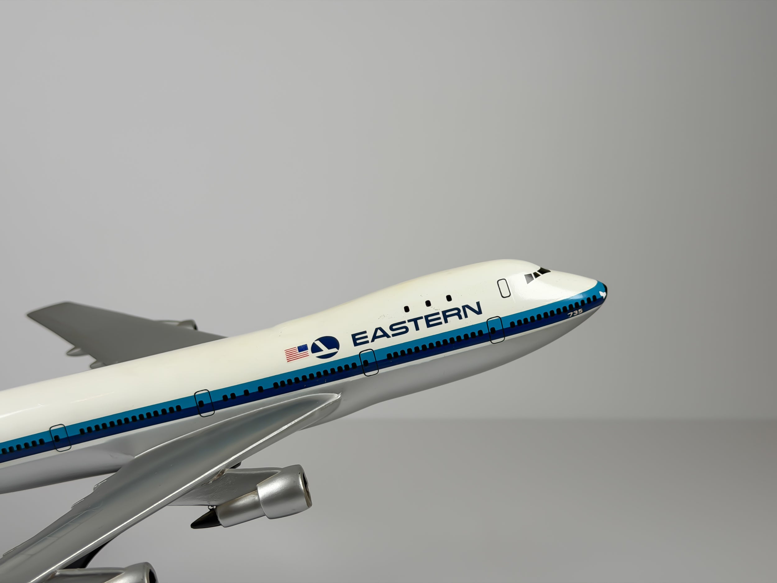 1:200 Eastern Air Lines Boeing 747-100 (N735PA) - White Hockey Stick | Air Jet Advance