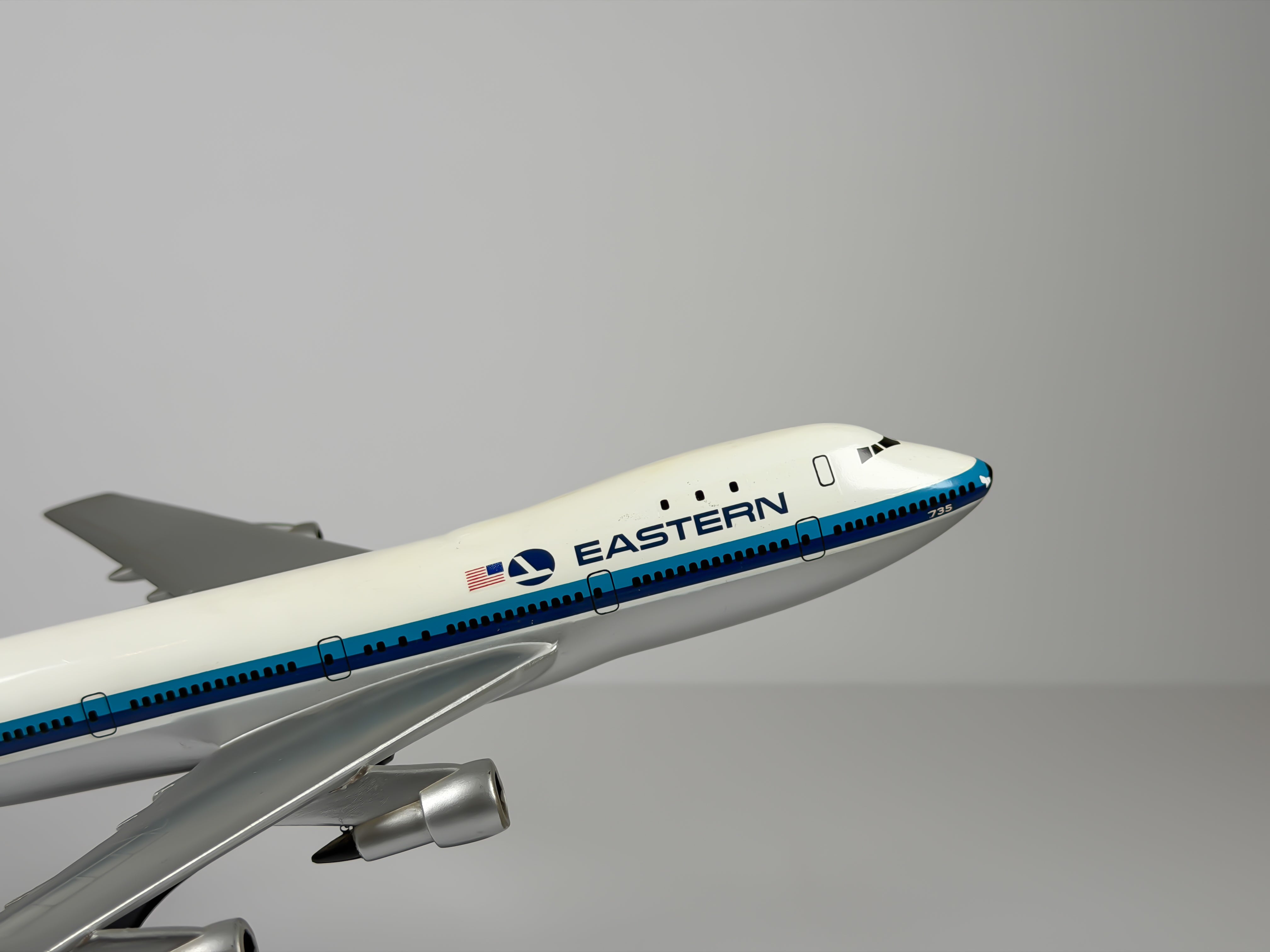1:200 Eastern Air Lines Boeing 747-100 (N735PA) - White Hockey Stick | Air Jet Advance