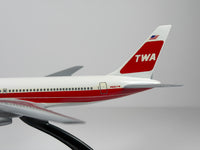 1:200 Trans World Airlines (TWA) Boeing 767-200 (N601TW) - Dual Stripes | Air Jet Advance