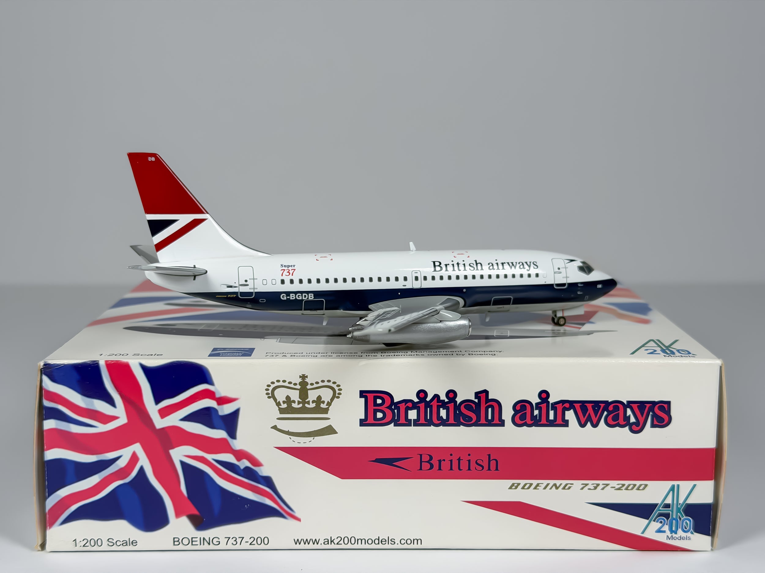 British Airways Boeing 737-200 1:200 Inflight200 G-BGDB (AK009)