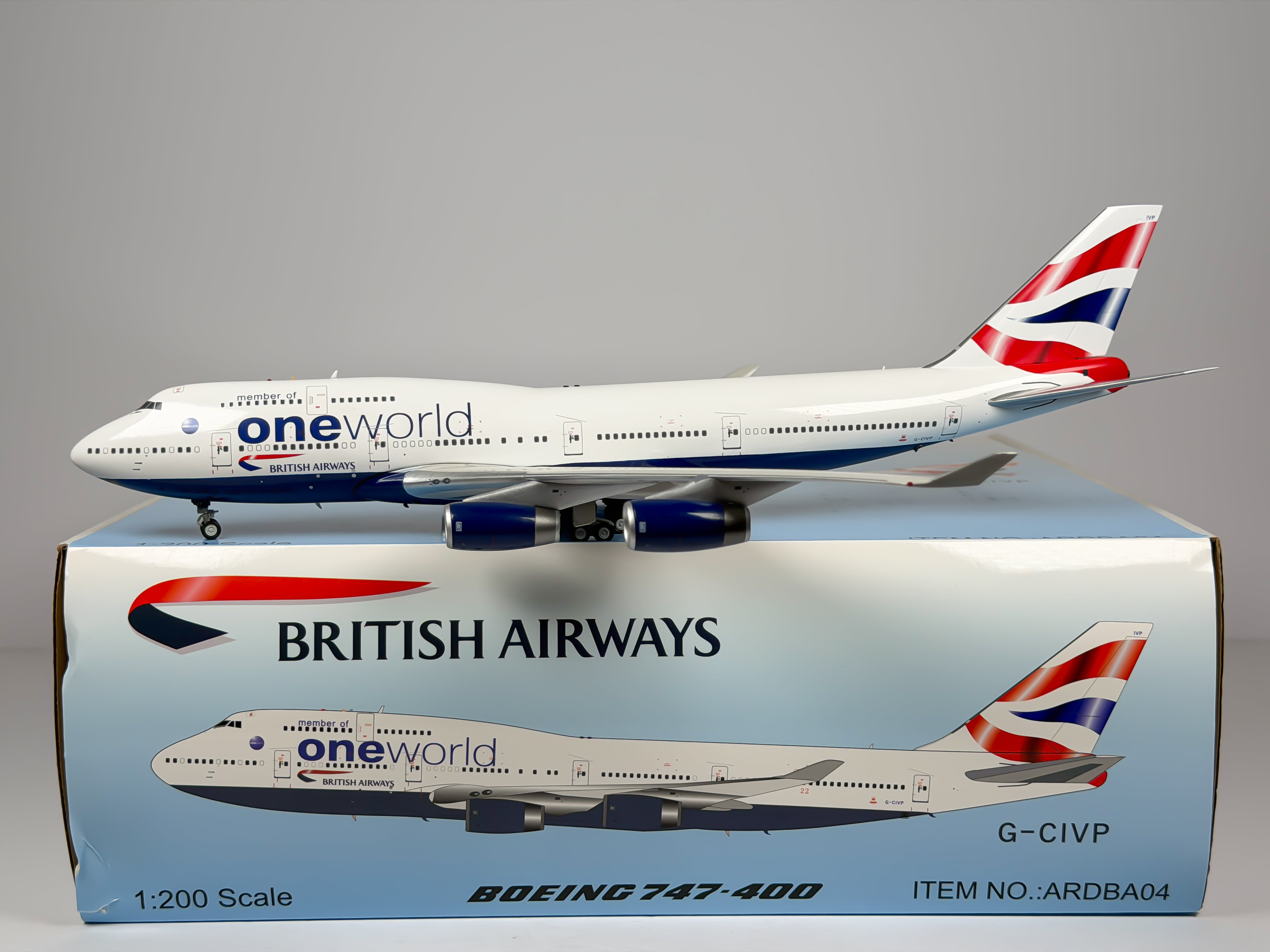 British Airways Boeing 747-400 1:200 Inflight200 G-CIVP (ARDBA04)