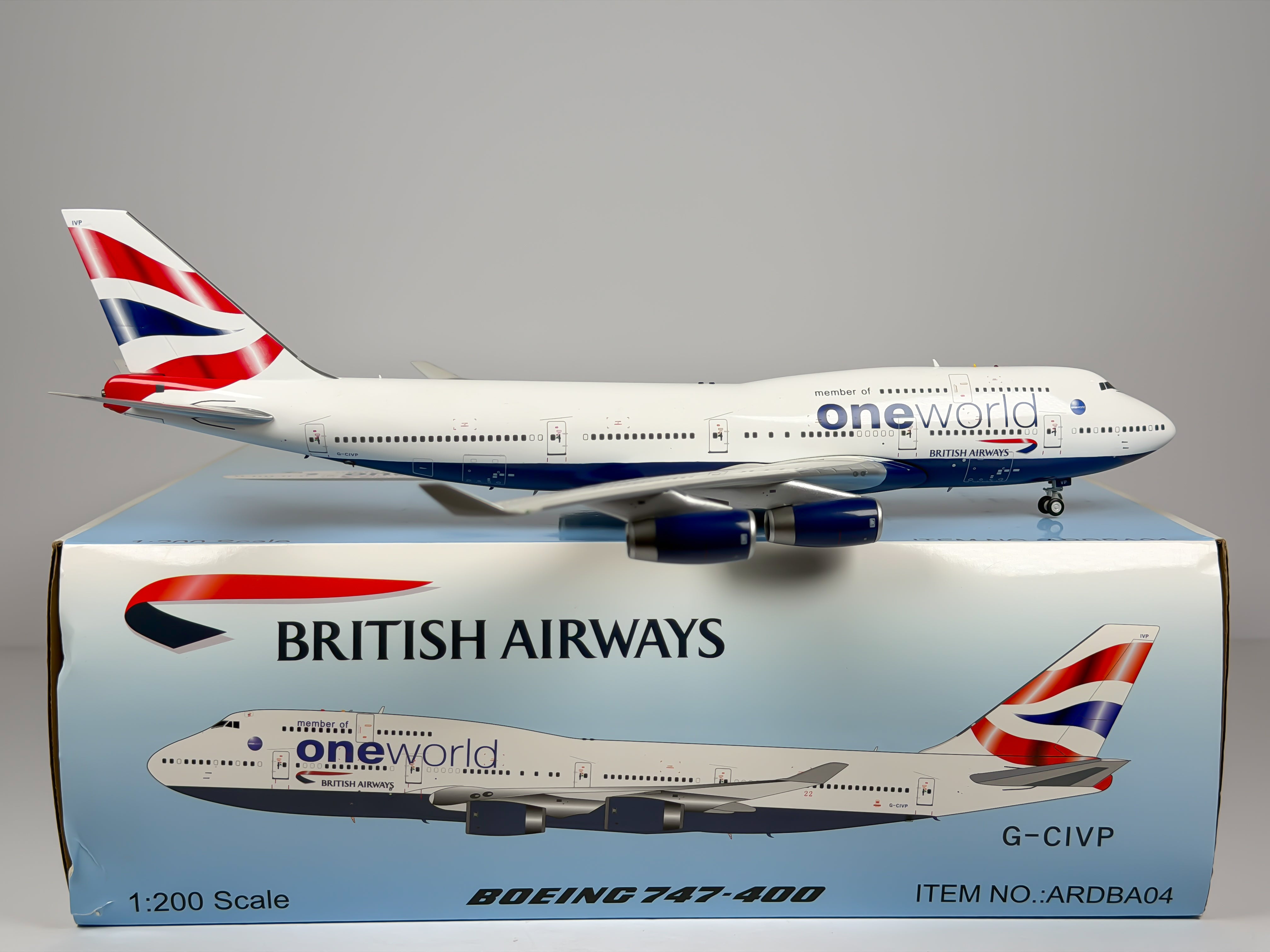 British Airways Boeing 747-400 1:200 Inflight200 G-CIVP (ARDBA04)