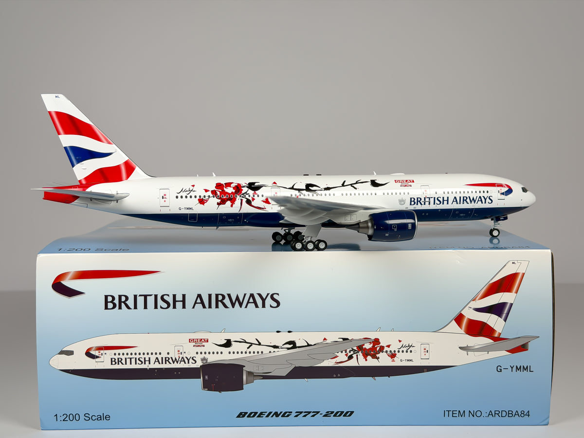 British Airways Boeing 777-200ER 1:200 Inflight200 G-YMML (ARDBA84)