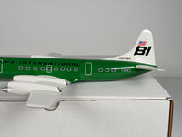 1:100 Braniff International Lockheed L-188 Electra (N9708C) - Jelly Bean - Panagra Green | Vogelaar Model