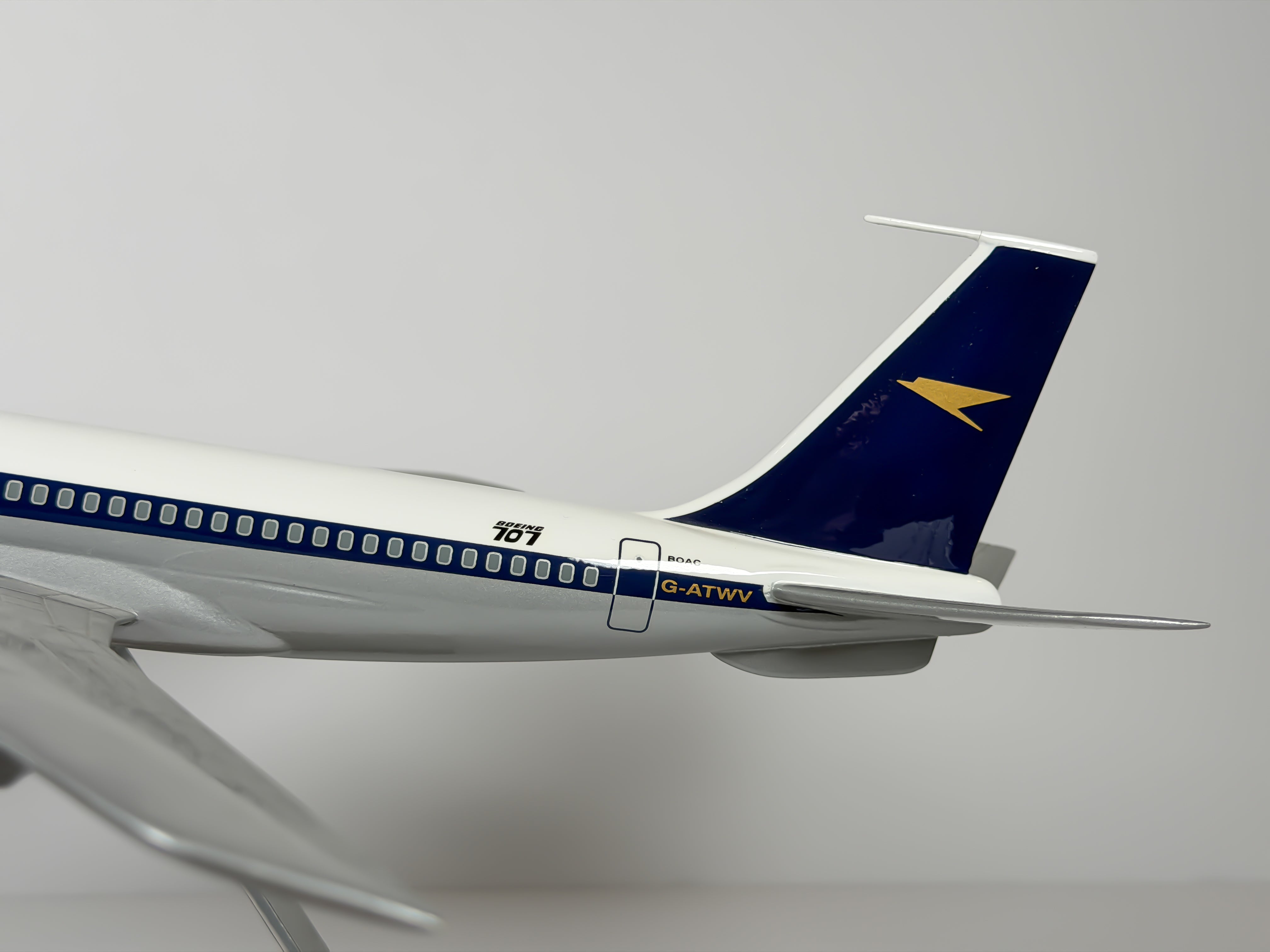 1:100 BOAC Boeing 707-300 (G-ATWV) - Golden Speedbird | Atlantic Models