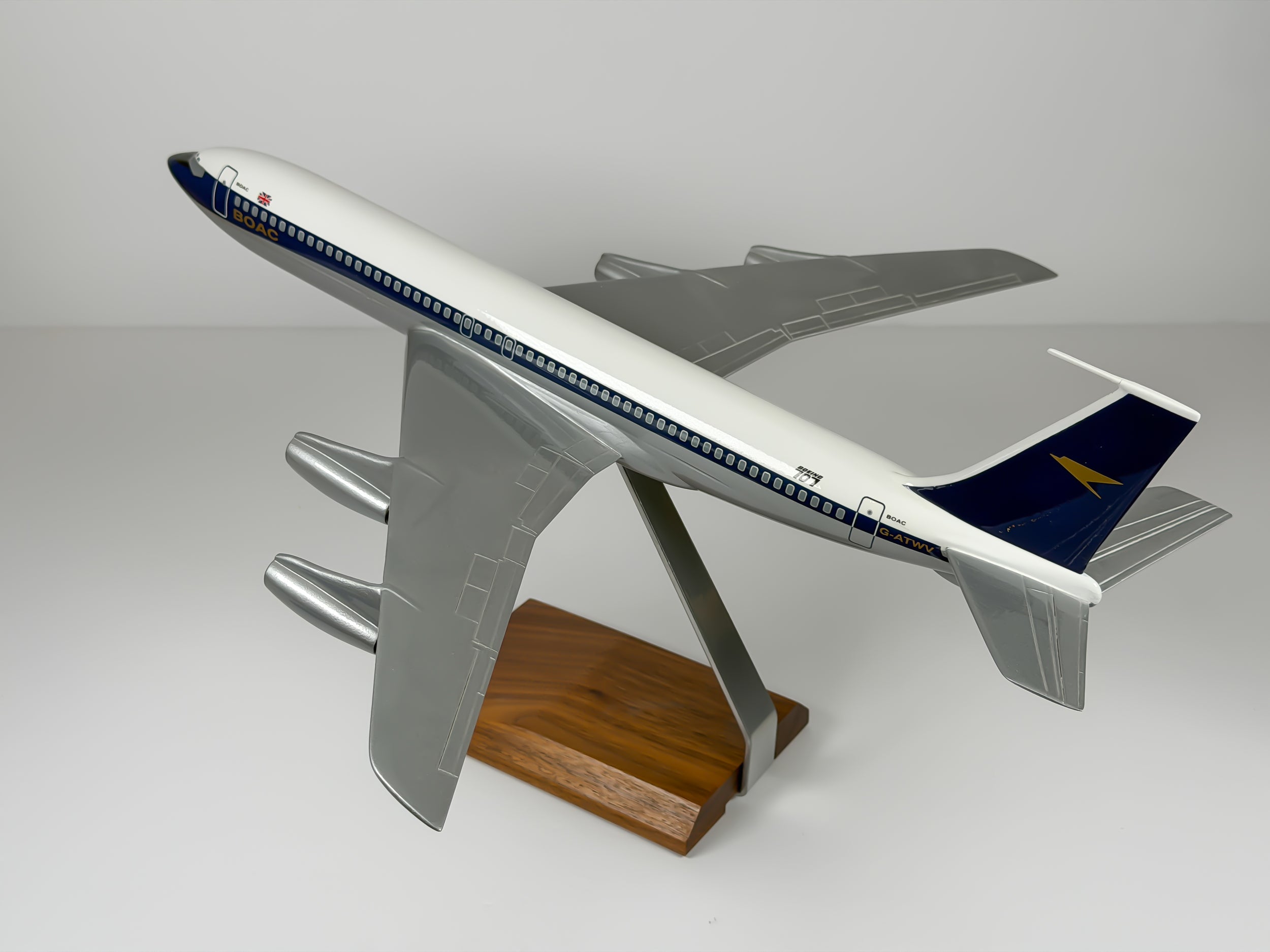 1:100 BOAC Boeing 707-300 (G-ATWV) - Golden Speedbird | Atlantic Models