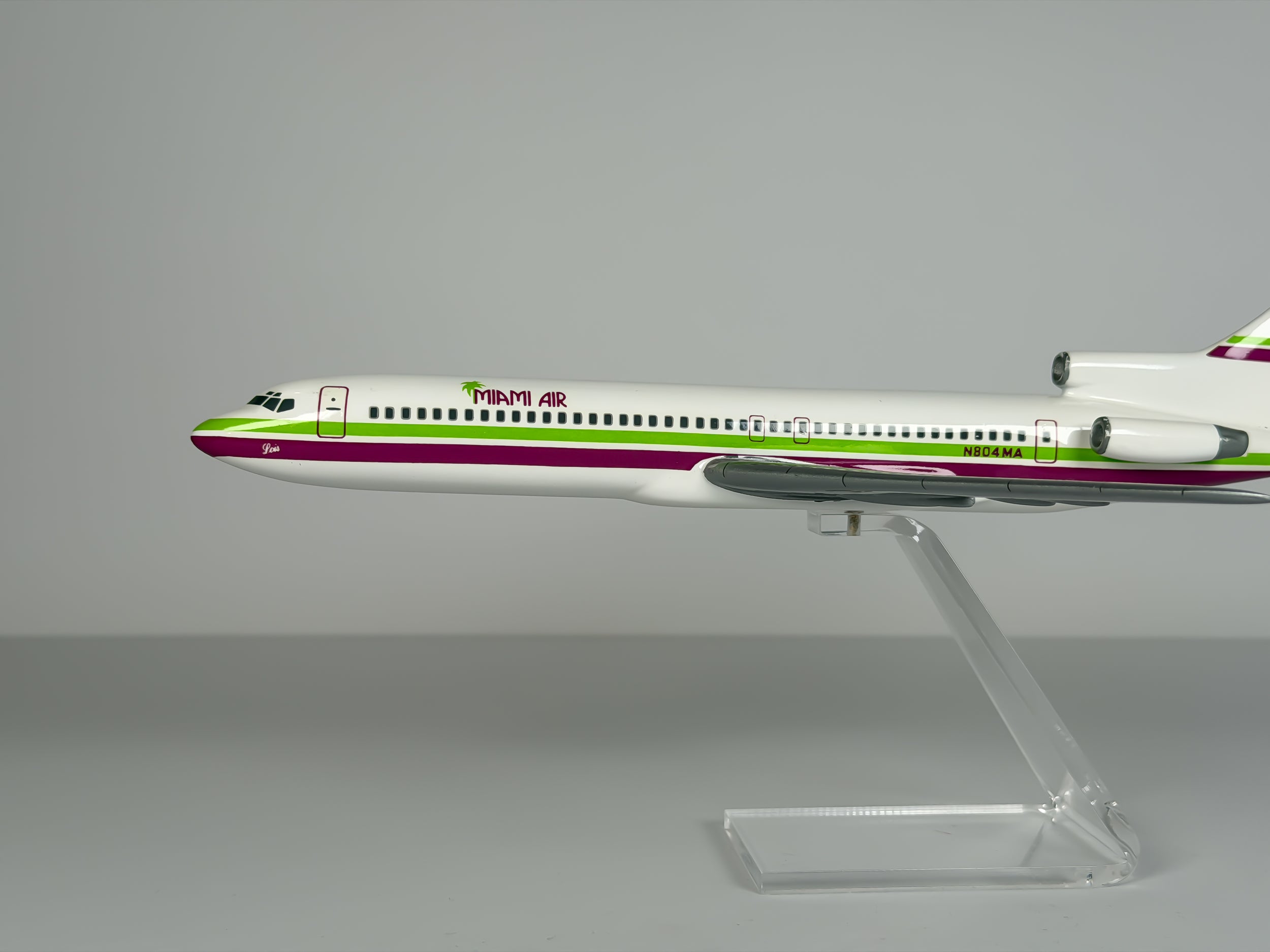 1:150 Miami Air Boeing 727-200 (N804MA) - Green/Purple | Atlantic Models
