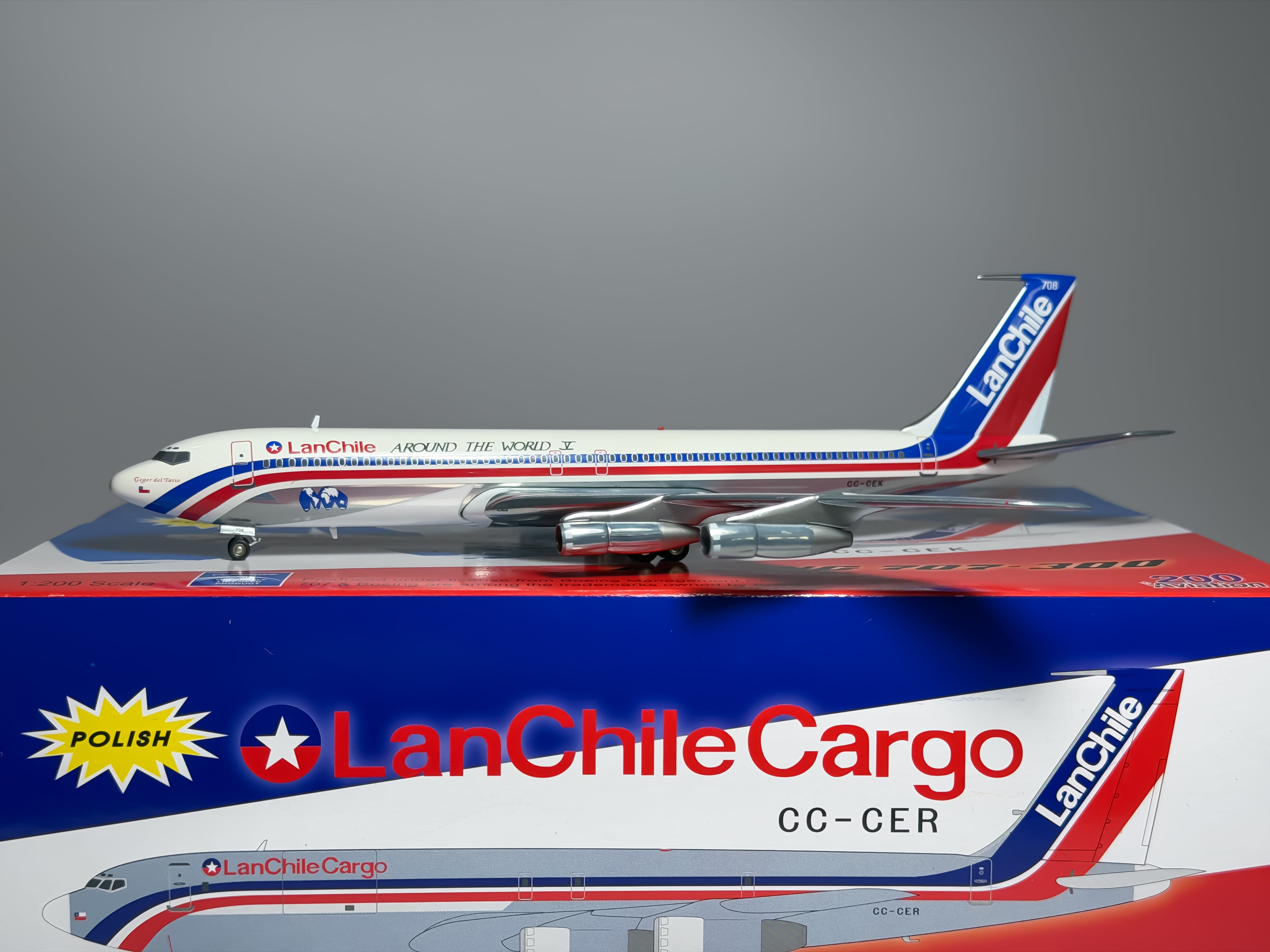 LAN Chile Boeing 707-300 1:200 Aviation200 CC-CEK (AV2707675)