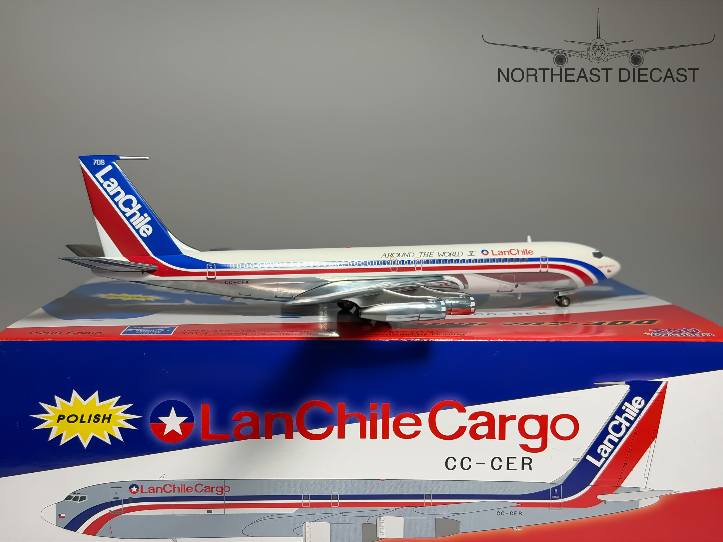 LAN Chile Boeing 707-300 1:200 Aviation200 CC-CEK (AV2707675)