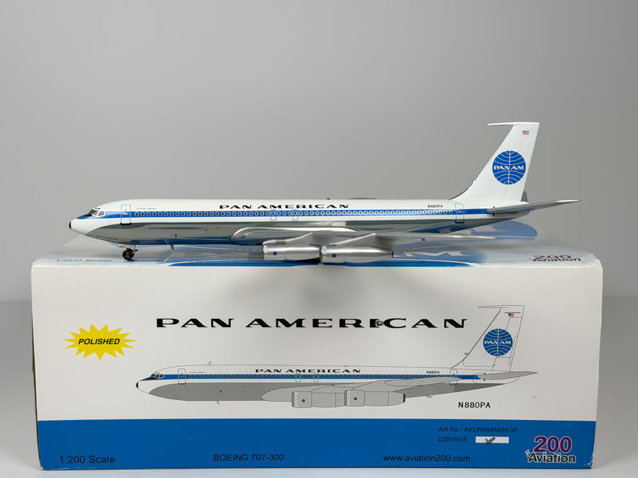 Pan American Boeing 707-300 1:200 Aviation200 N880PA (AV2PANAM003P)