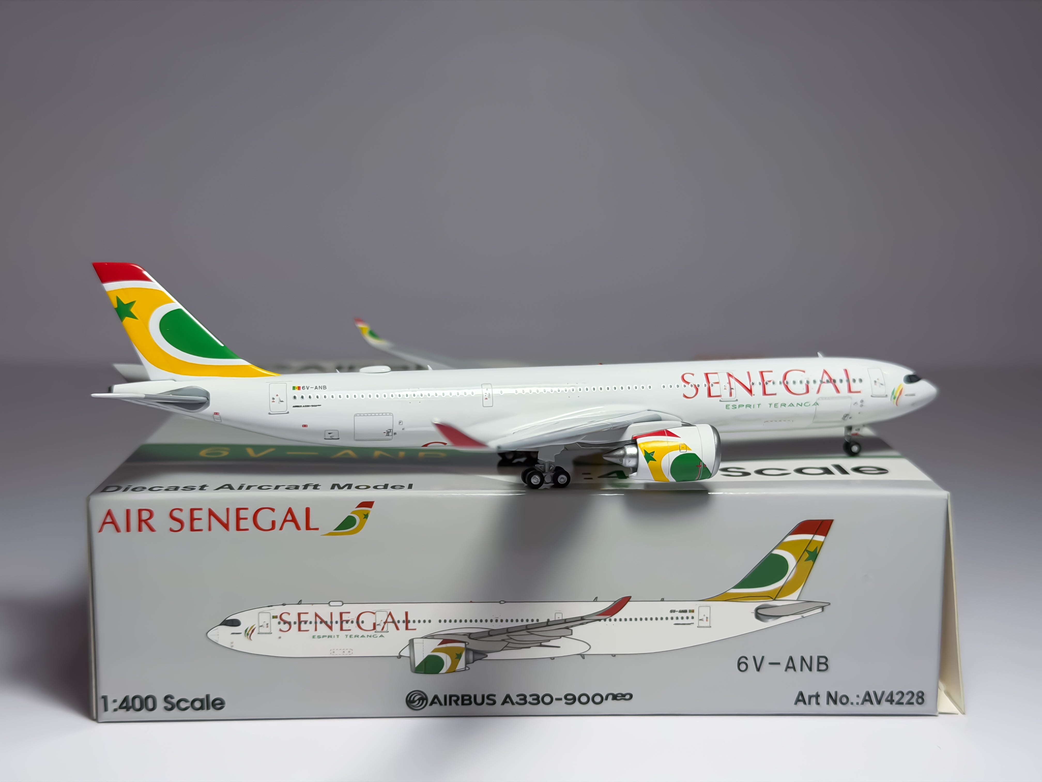 Air Senegal Airbus A330-900neo 1:400 Aviation400 6V-ANB (AV4228)